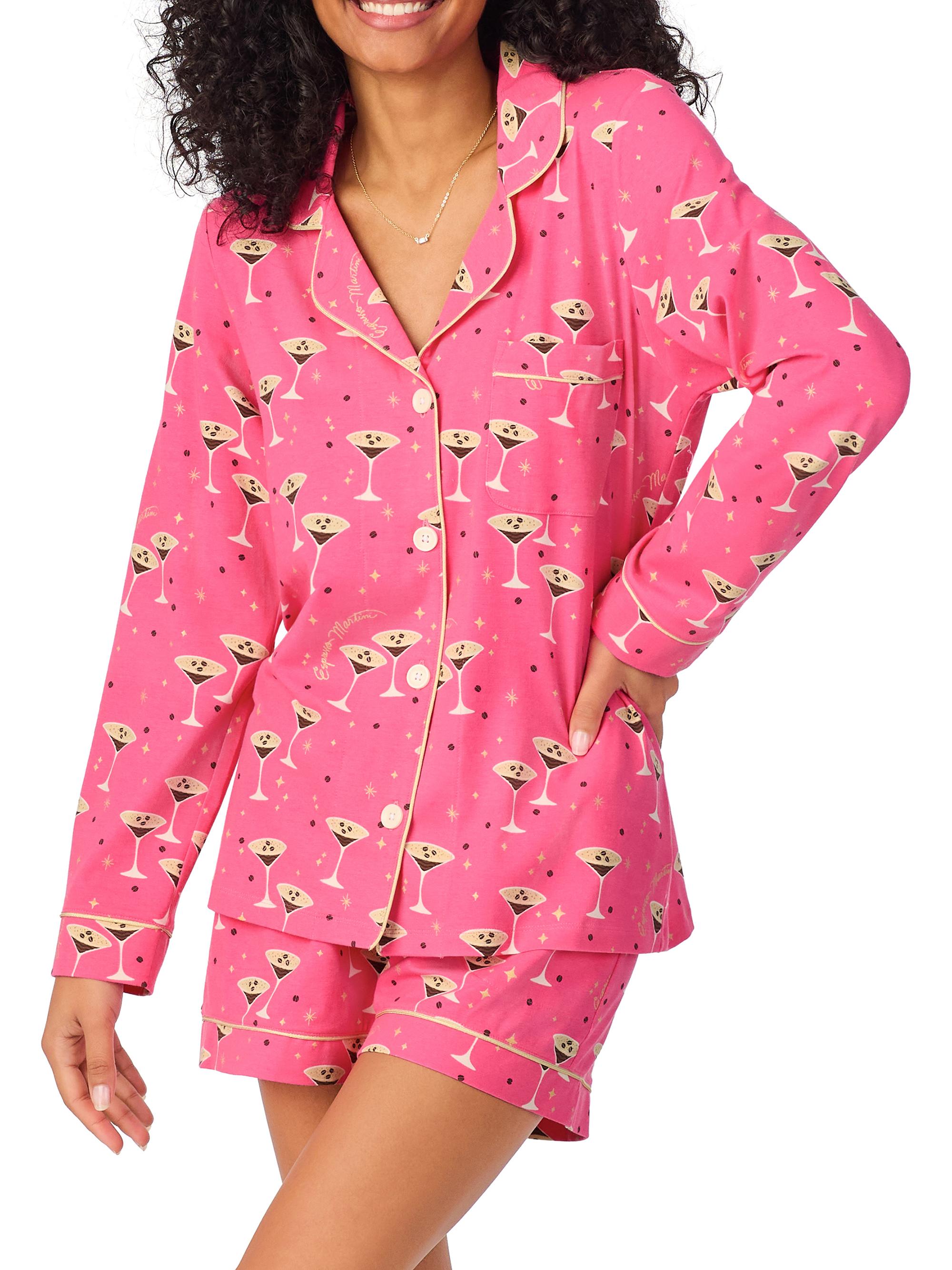 BedHead Pajamas Women's Espresso Martini 2-Piece Pajama Boyshorts Set - Espresso Martini