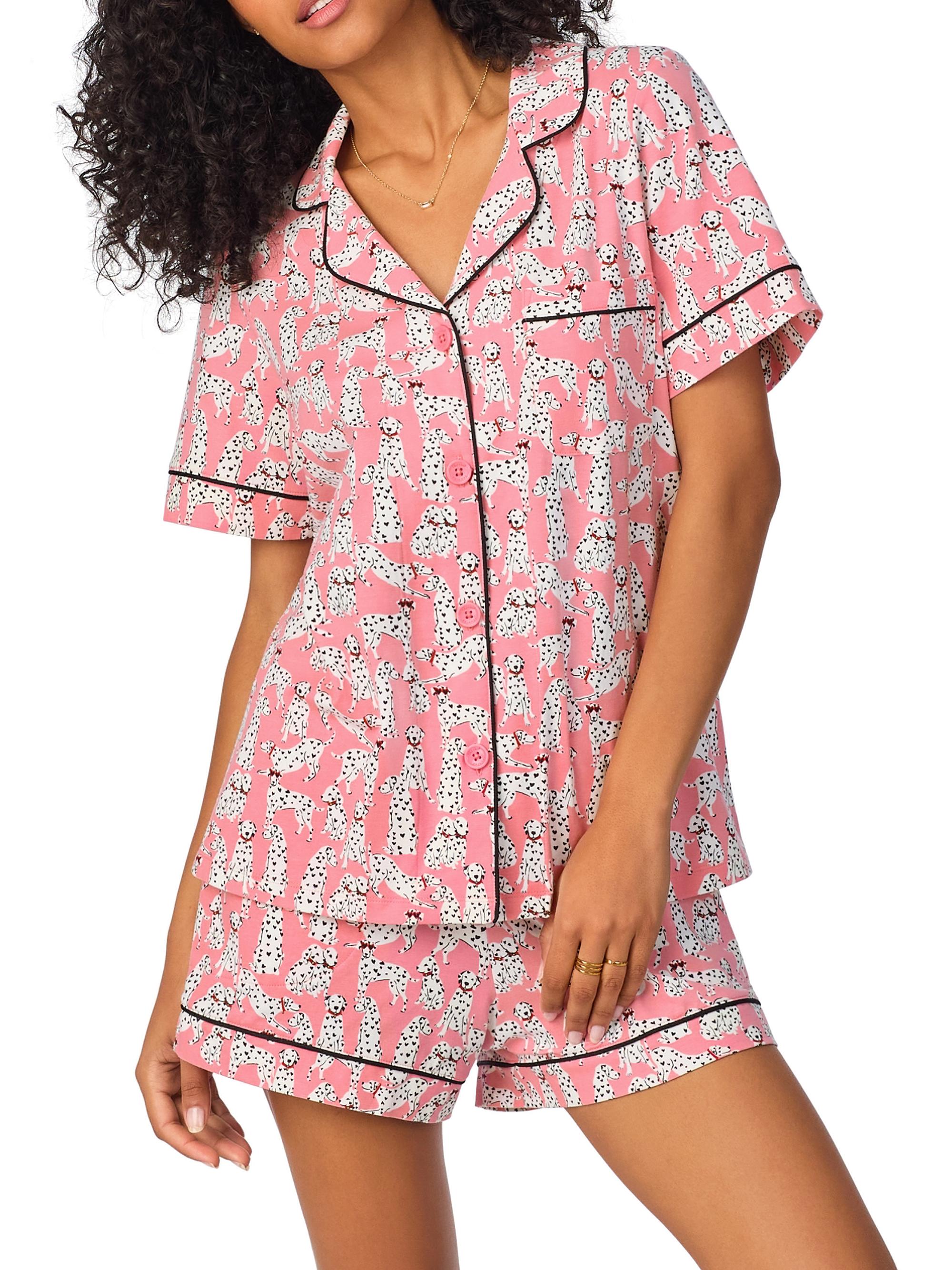 BedHead Pajamas Women's Dalmatian 2-Piece Pajama Boxer Shorts Set - Love Spot
