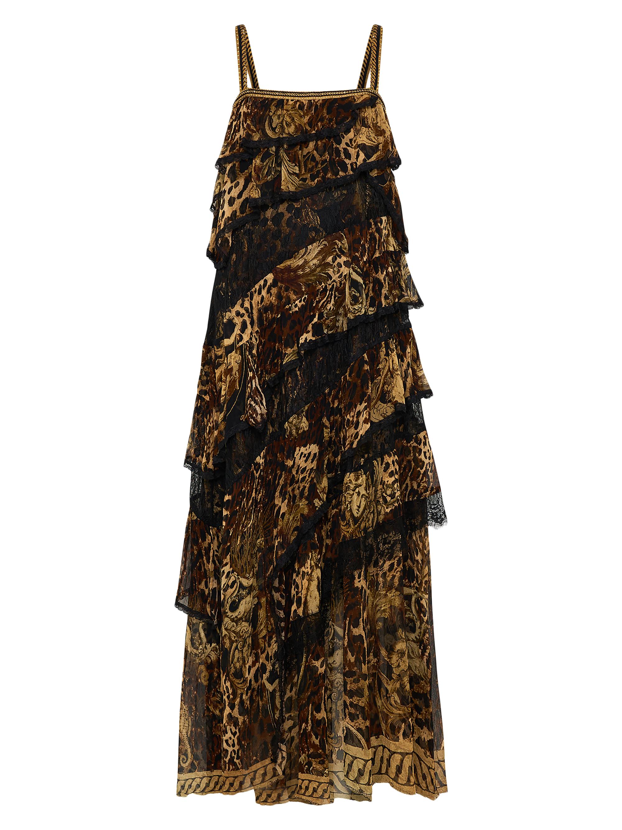 Camilla Camilla x White Lotus One-Shoulder Blouson-Sleeve