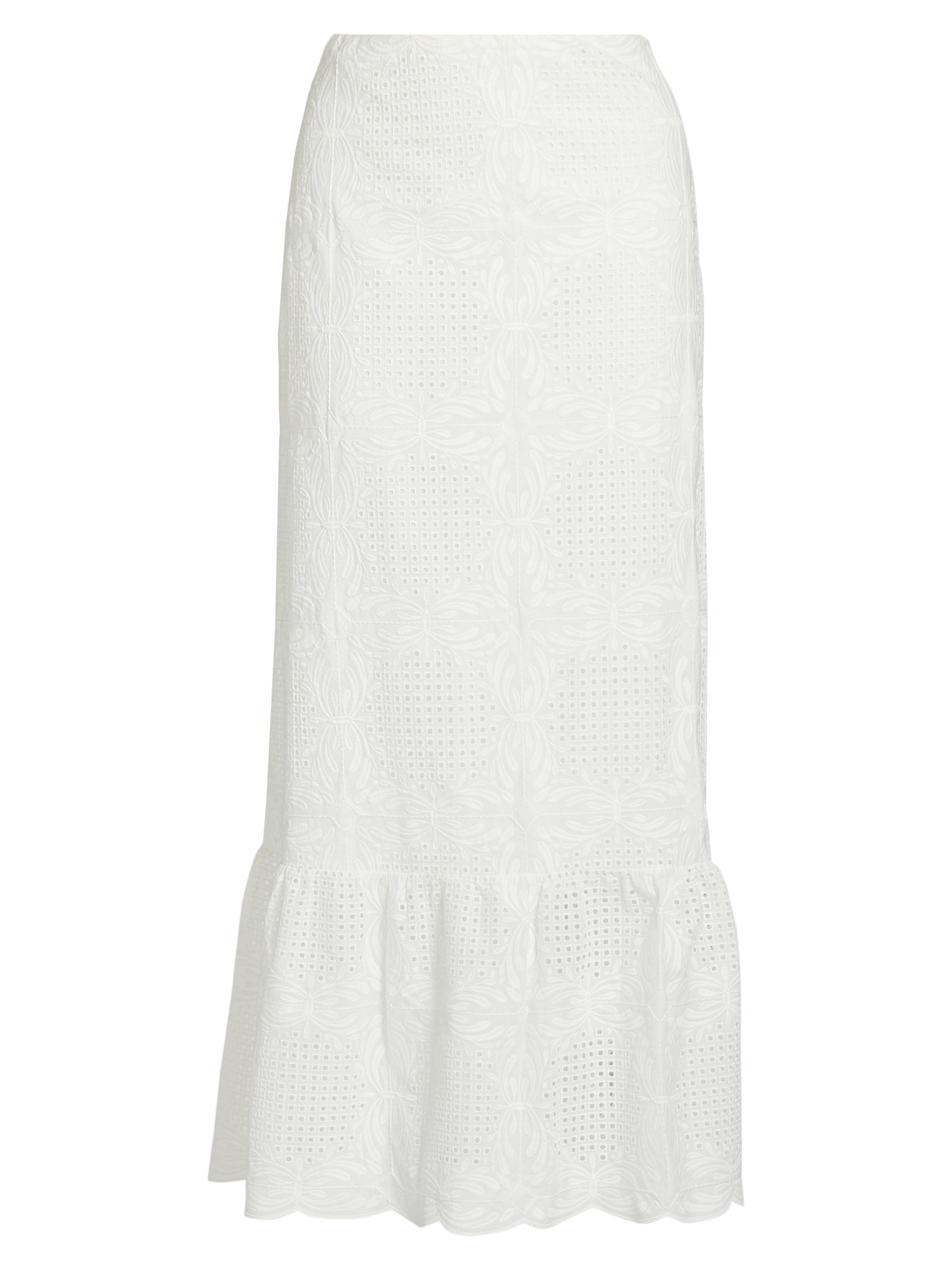 Giambattista Valli Women's Voile Ankle-Length Skirt - White