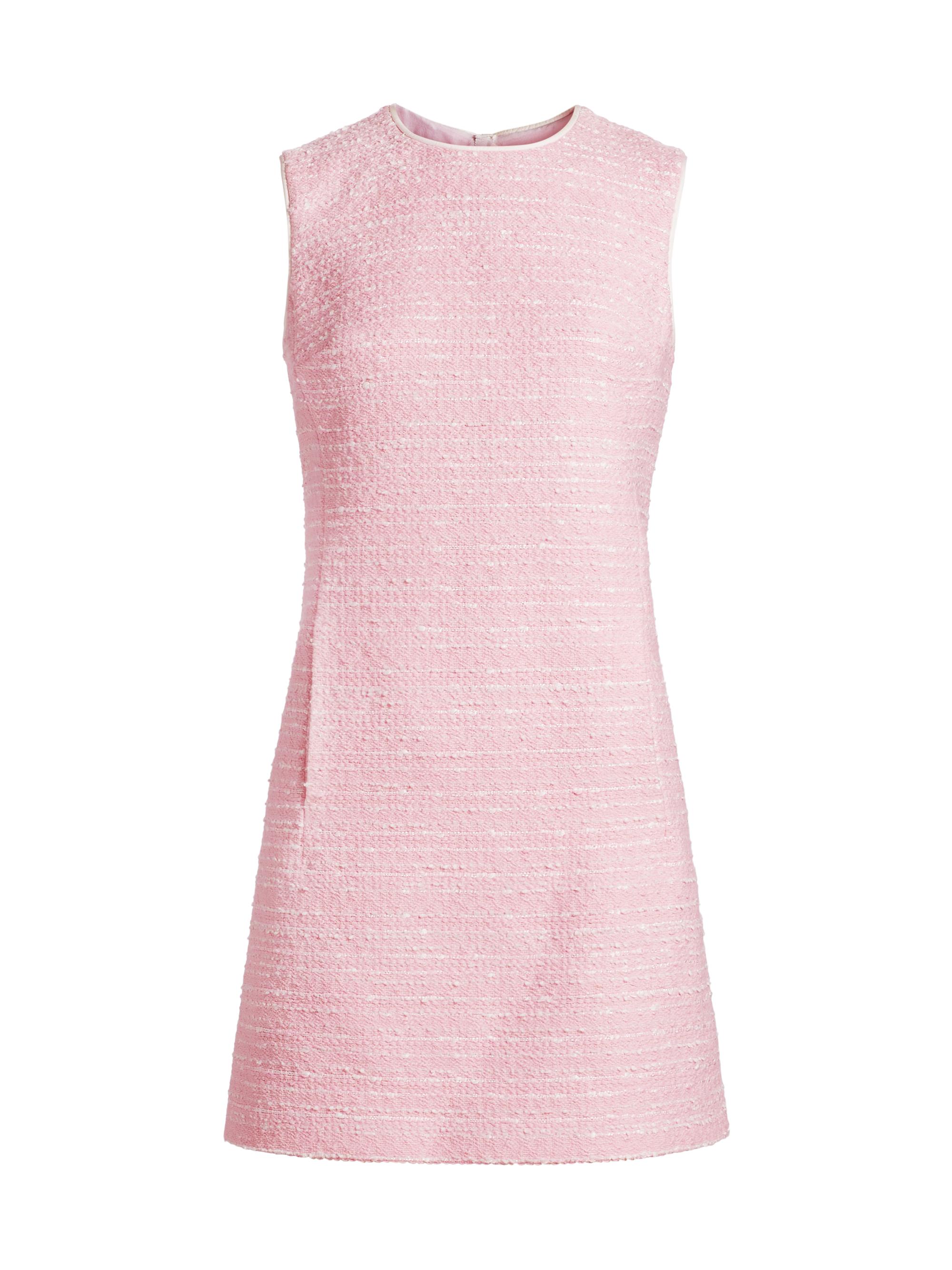 Giambattista Valli Women's Bouclé Shift Minidress - Quartz Rose