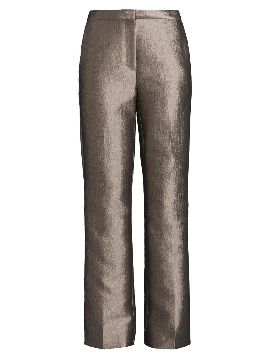 Natori Women's Metallic Jacquard Trousers In Gray