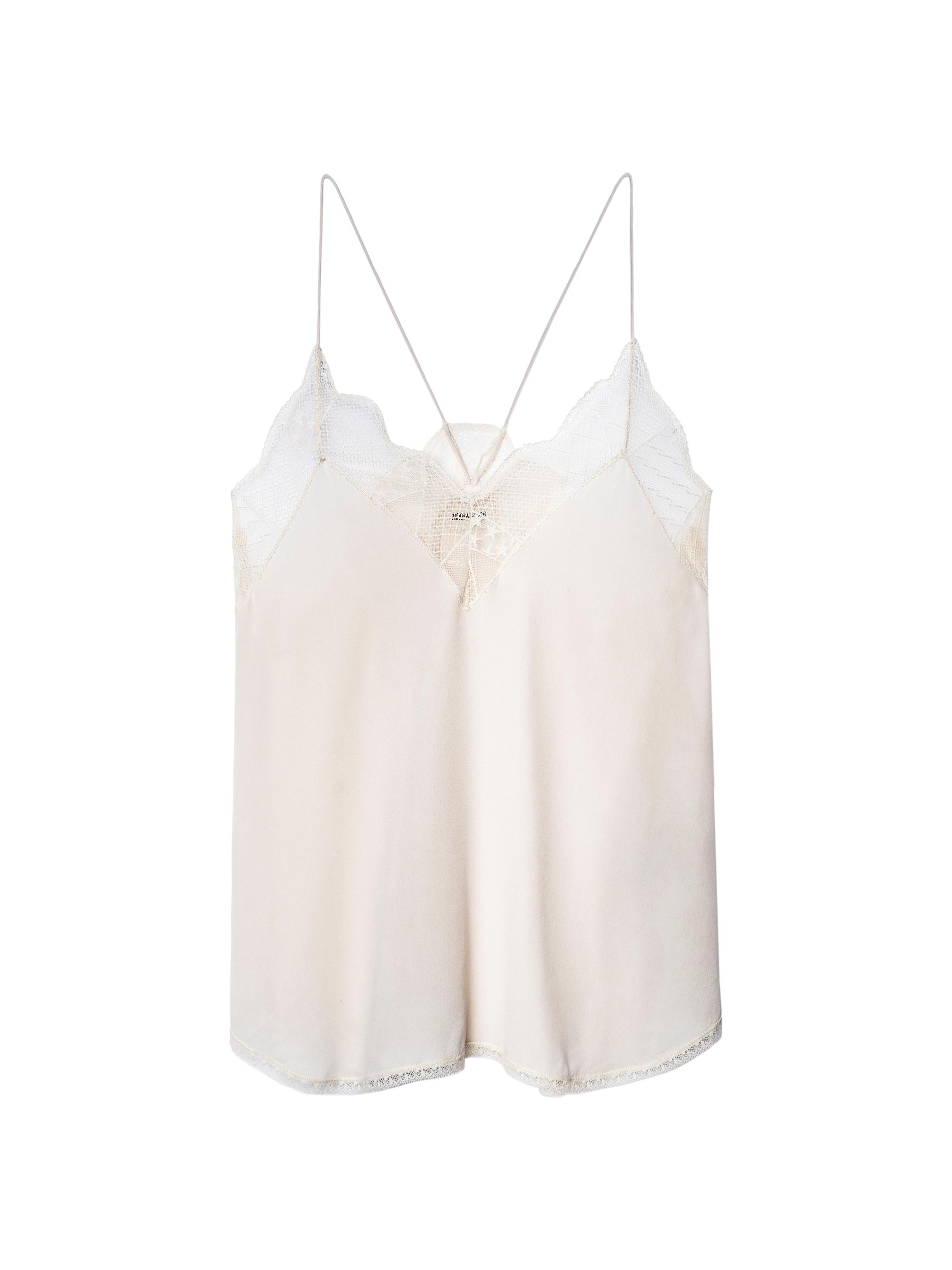 Zadig & Voltaire Women's Christy Silk Camisole - Ecru