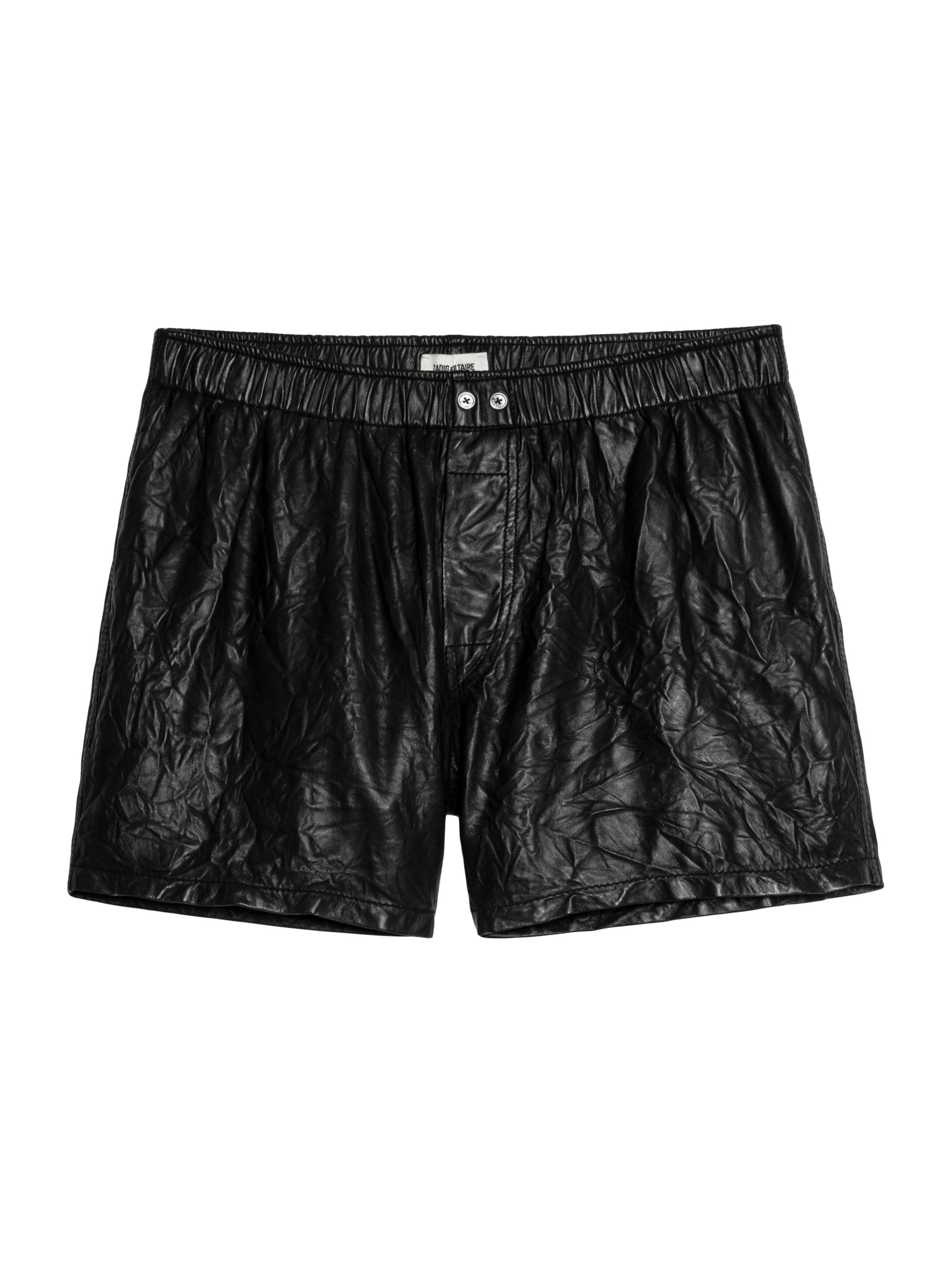 Zadig & Voltaire Crinkled Leather Pax Shorts | Saks Fifth Avenue