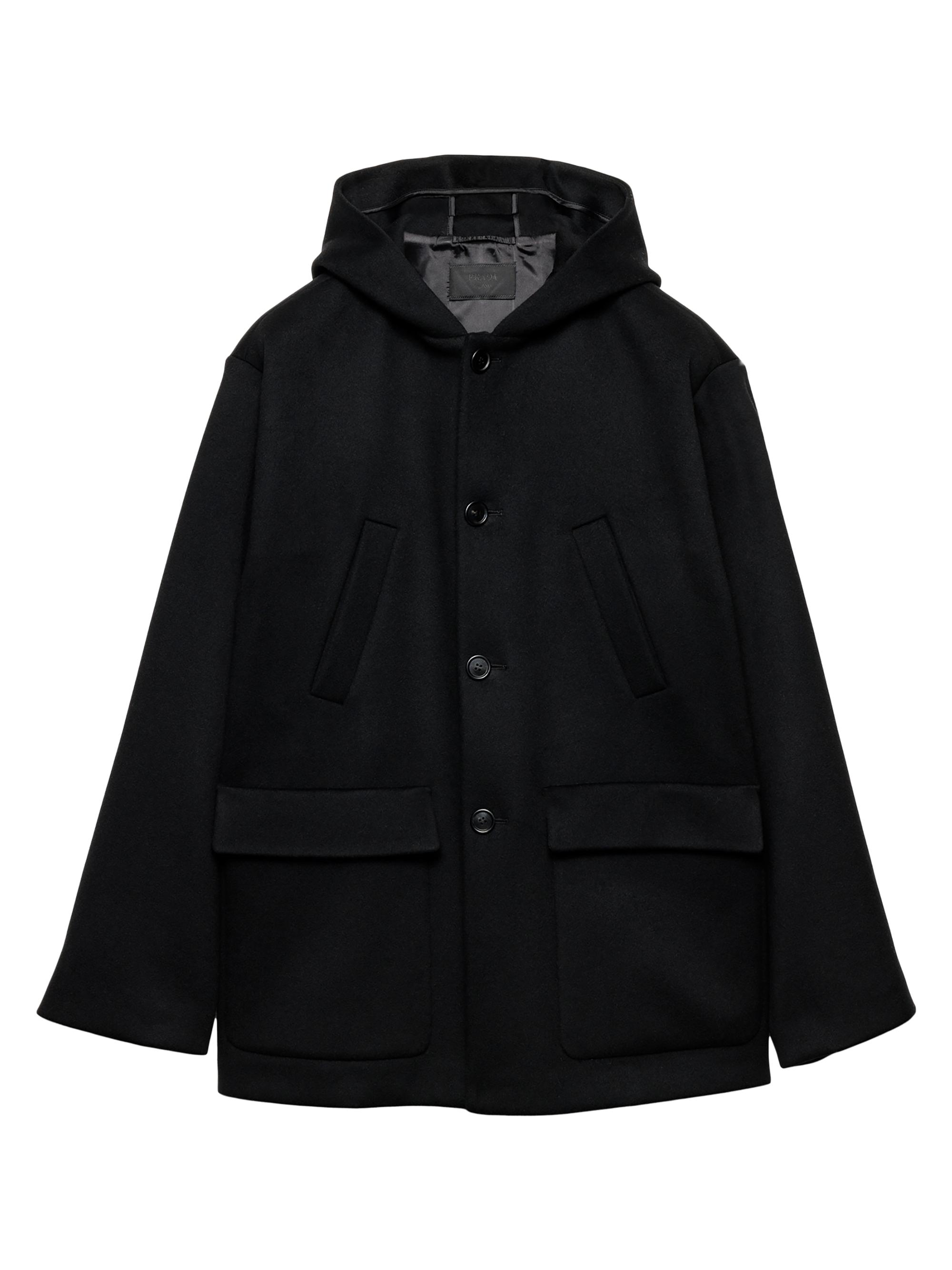 ジャケット・アウター 90s PRADA Wool Long Coat Vintage F/W 1996 Prada Wool Gray Coat Runway 90s Minimalist