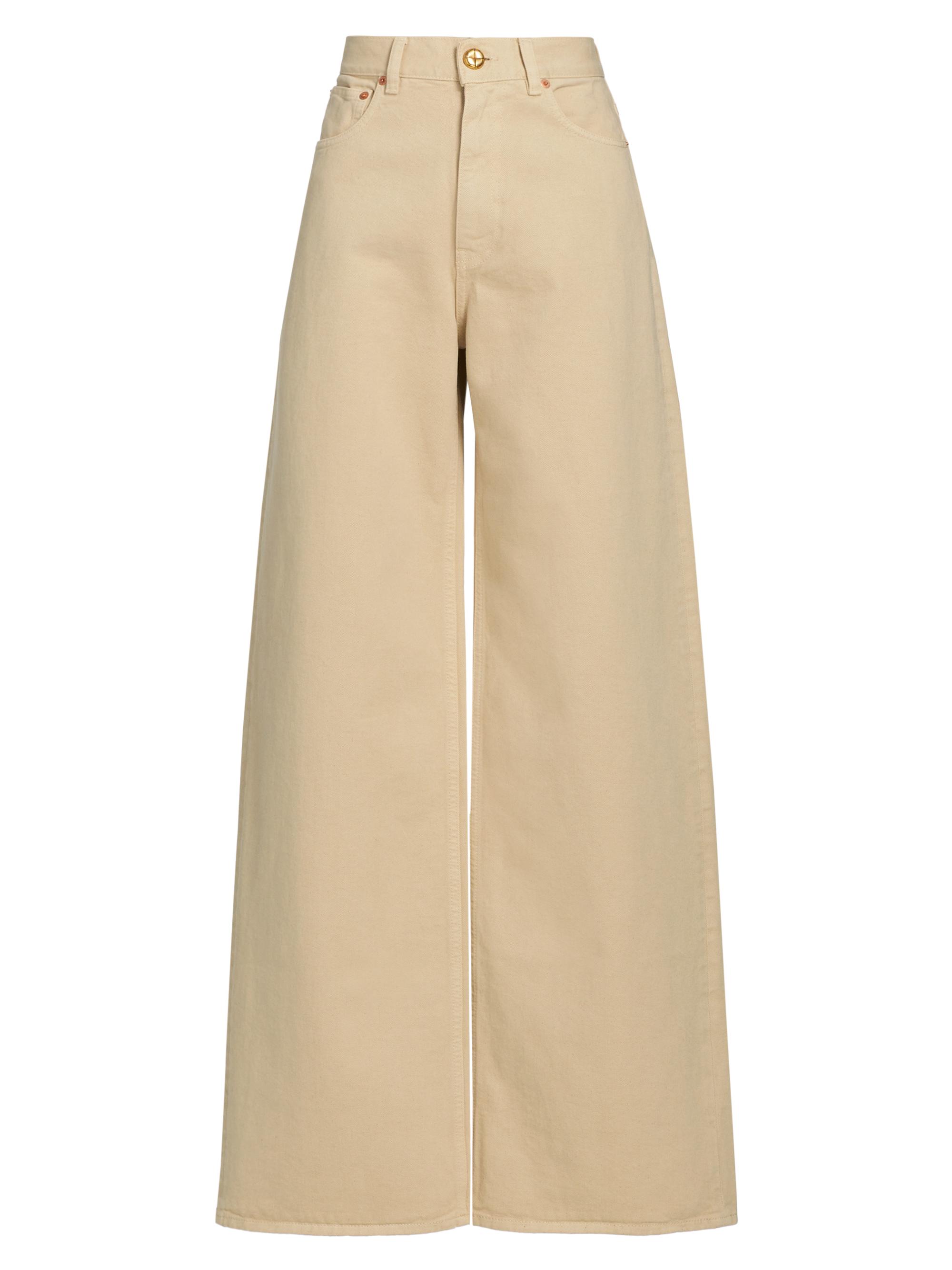 Blazé-Milano Women's Nariida Java Mid-Rise Straight Jeans - Almond