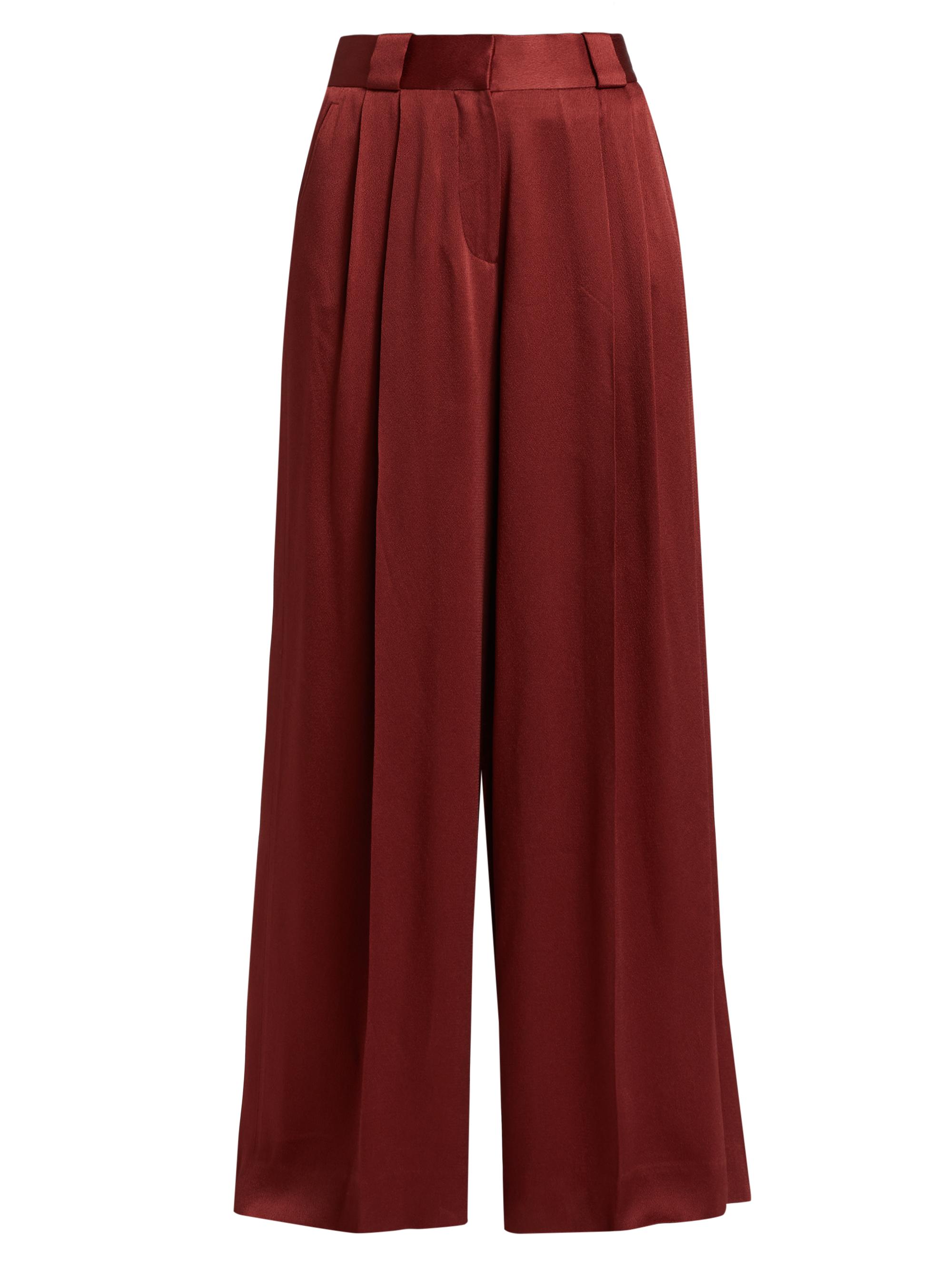 Blazé-Milano Women's Novalis Husi Pleated Pants - Rust