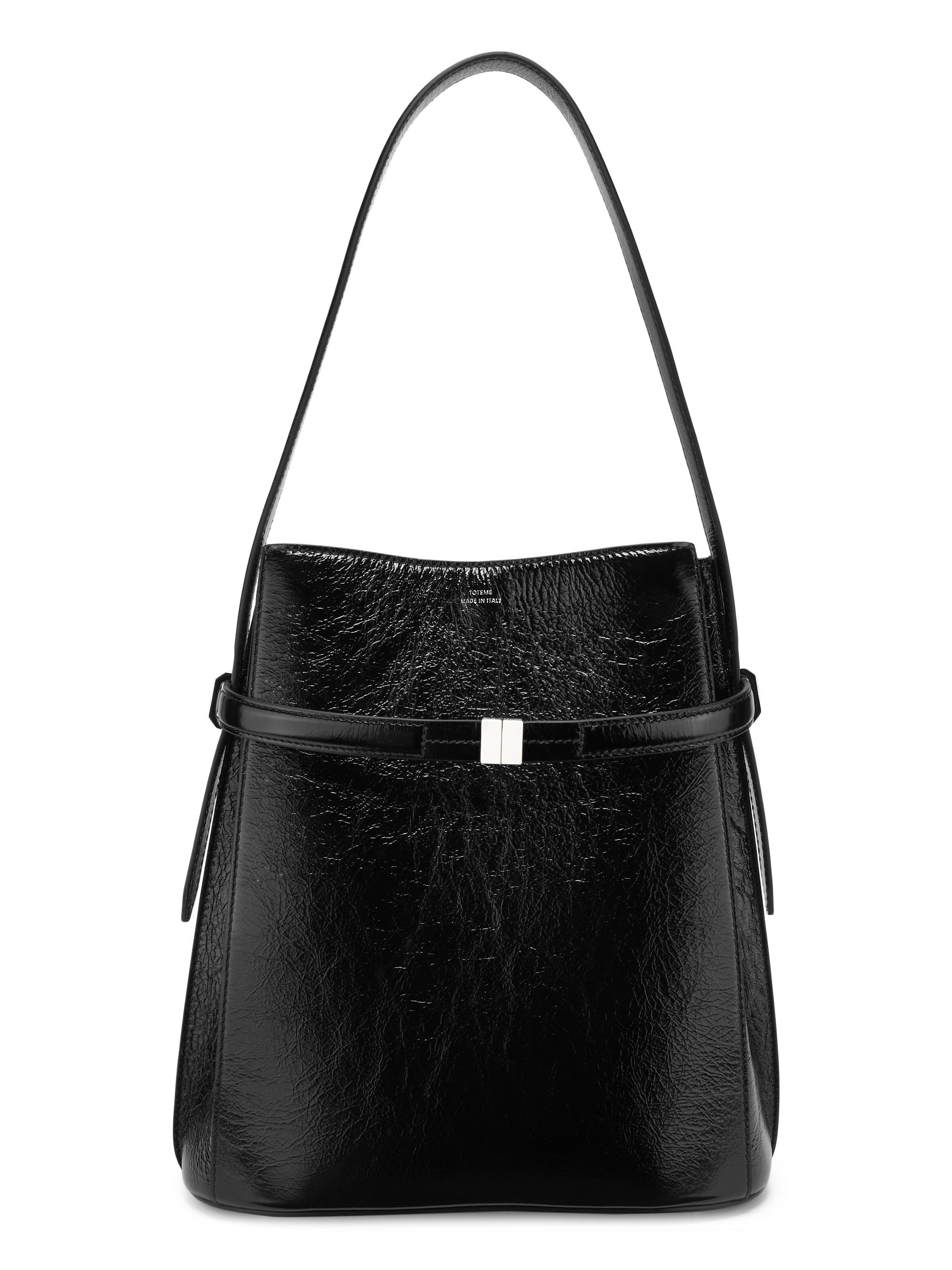 Toteme Belted Crocodile-Embossed Leather Bucket Bag | Saks