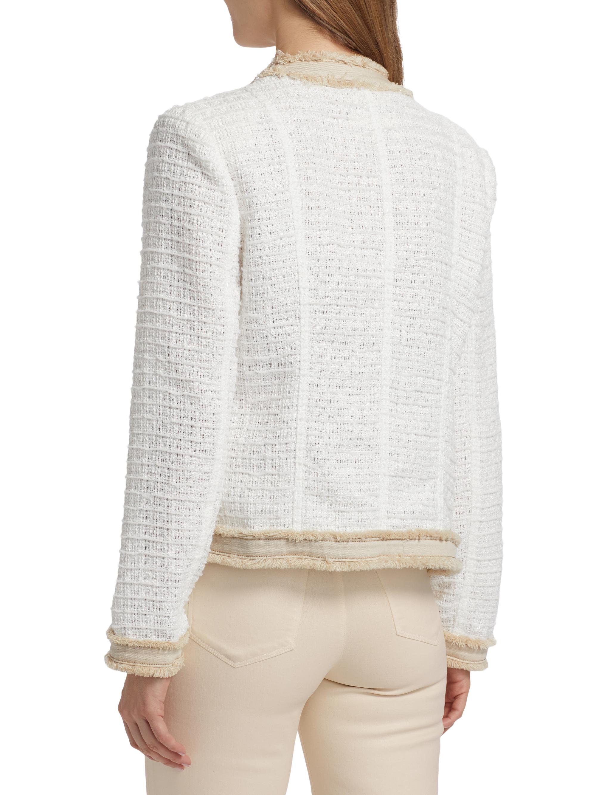♡*様 L'AUBE BLANC　　Fringe tweed Jacket Fringe tweed Jacket – L'AUBE BLANC