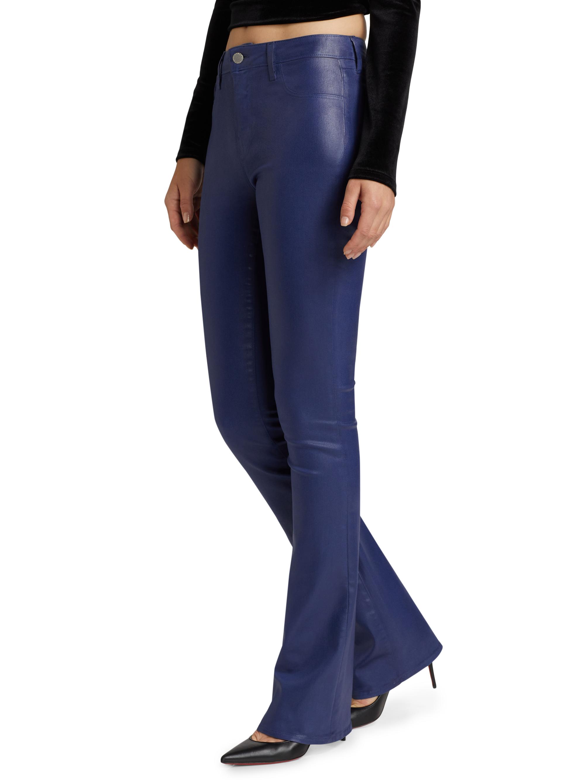 L'AGENCE Selma Coated Denim Bootcut Jeans | Saks Fifth Avenue