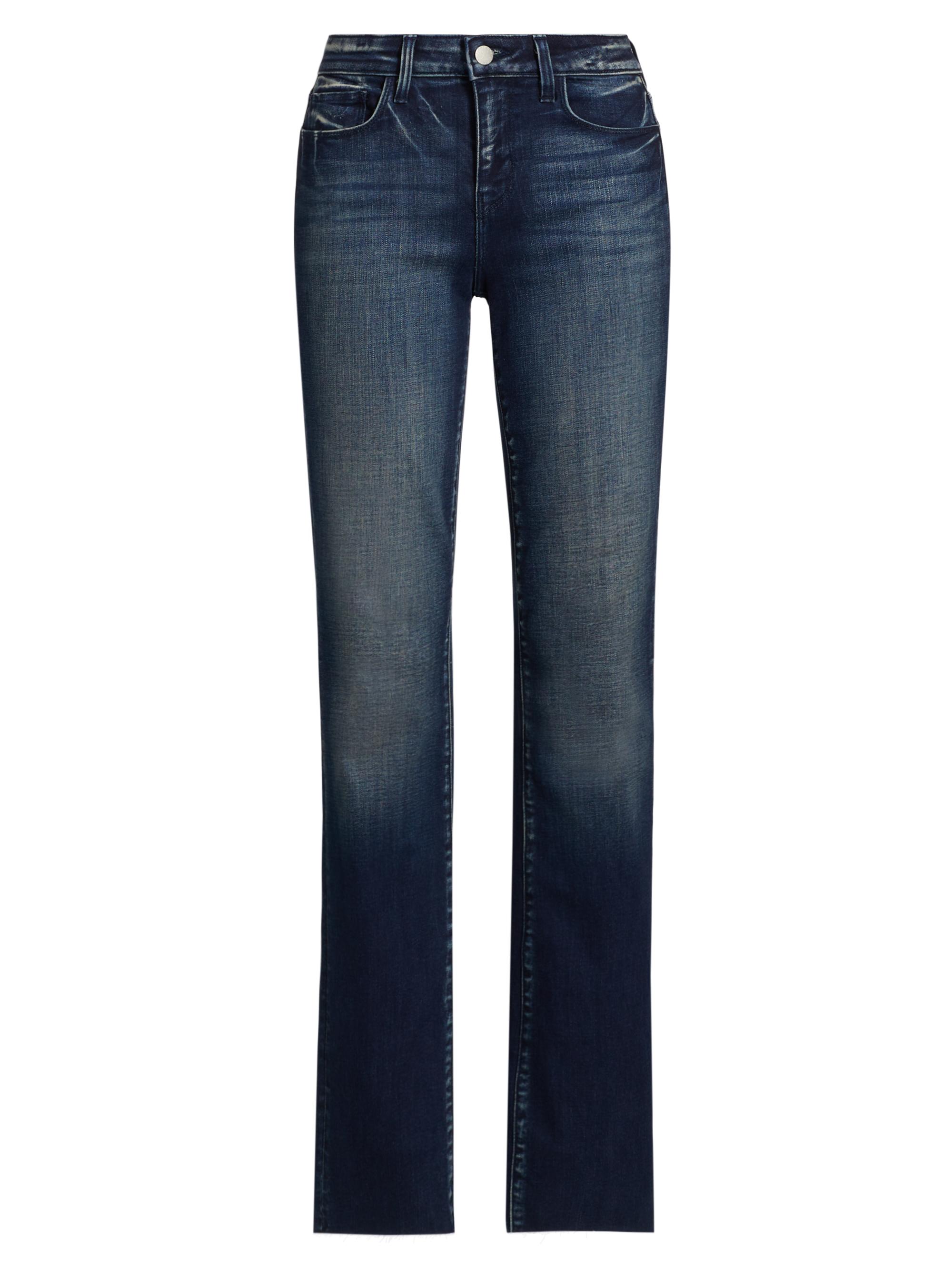 L'AGENCE Sneeki Low-Rise Straight-Leg Jeans | Saks Fifth Avenue
