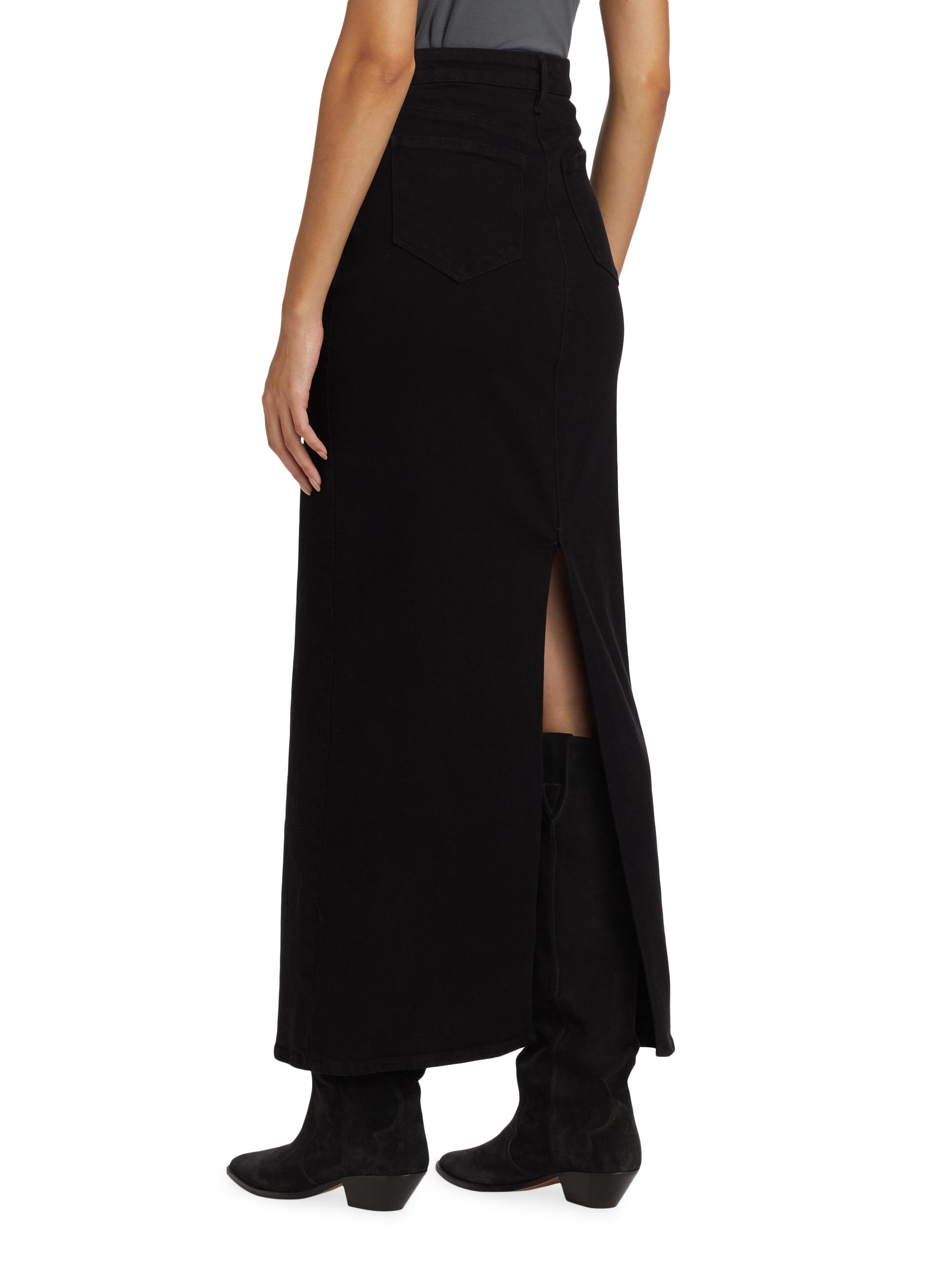 L'AGENCE Miriam Denim Maxi-Skirt | Saks Fifth Avenue