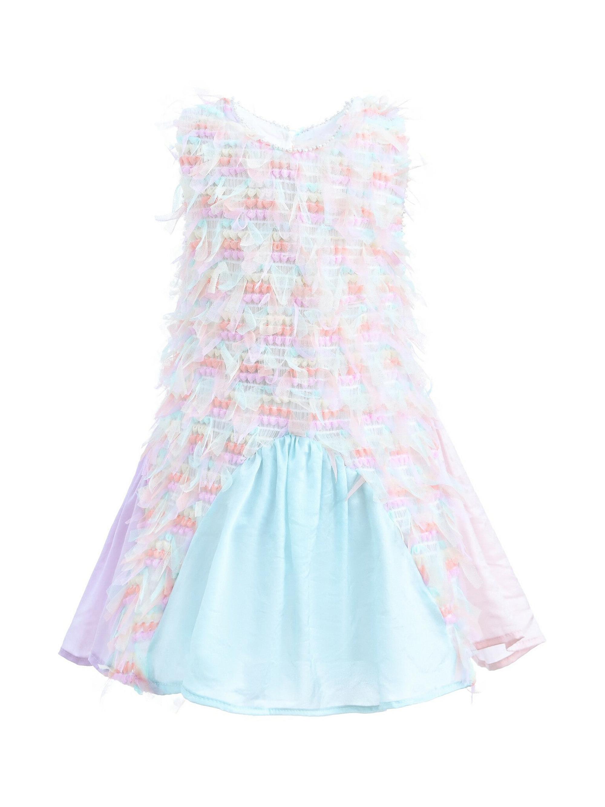 Mimi Tutu Baby & Little Girl's & Girl's Rainbow Quilted Dress - Pink