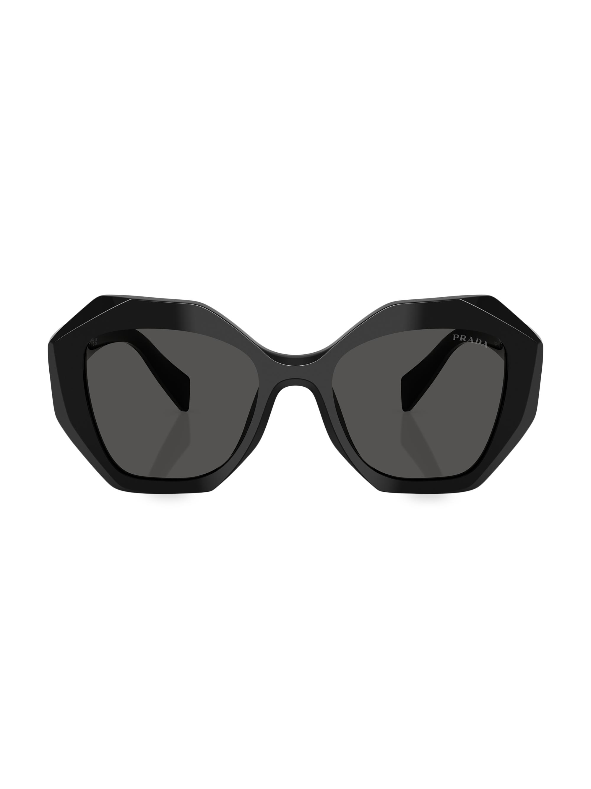 Prada 53MM Geometric Sunglasses | Saks Fifth Avenue