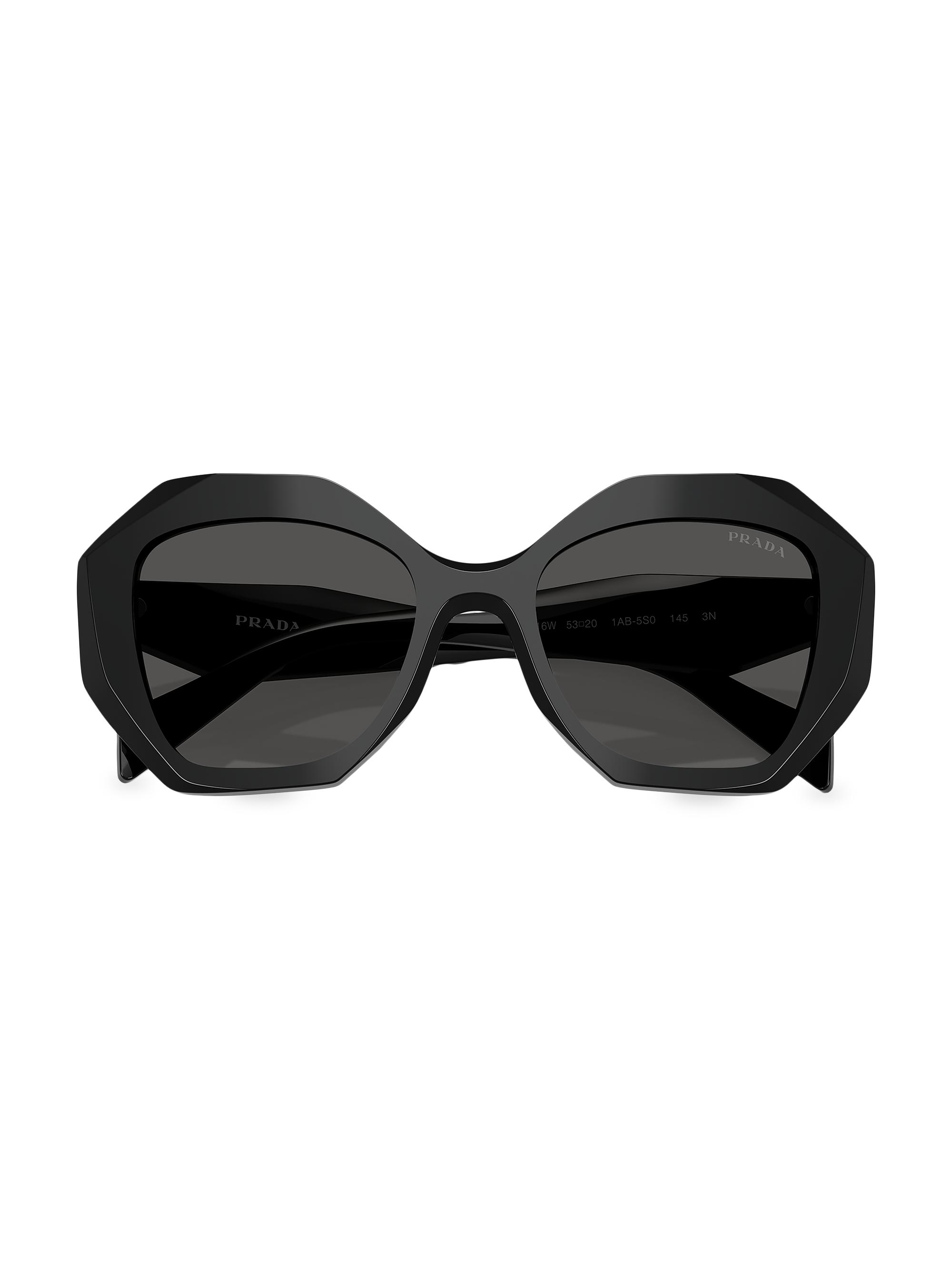 Prada 53MM Geometric Sunglasses | Saks Fifth Avenue
