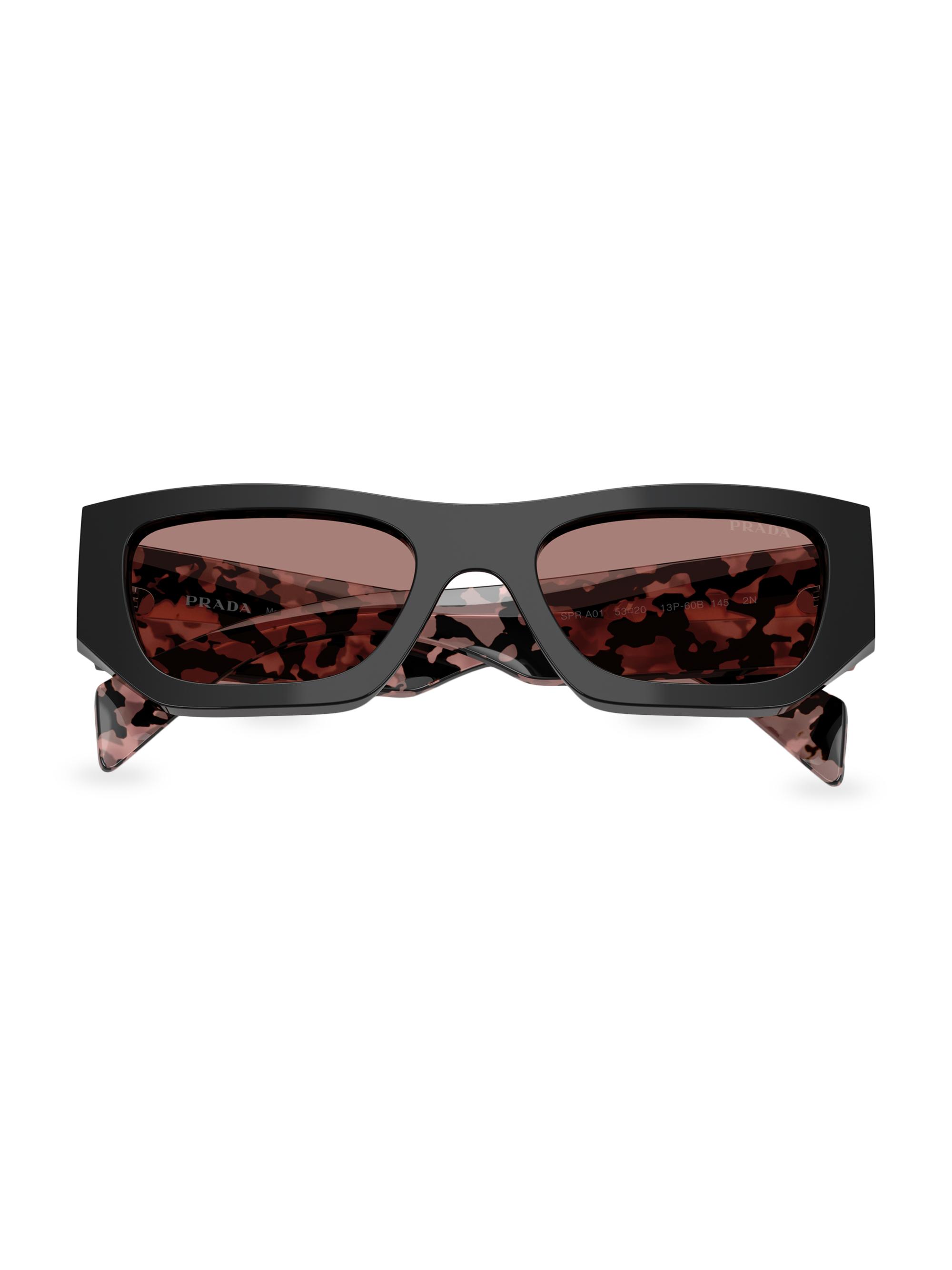 Prada 53MM Pillow Sunglasses | Saks Fifth Avenue