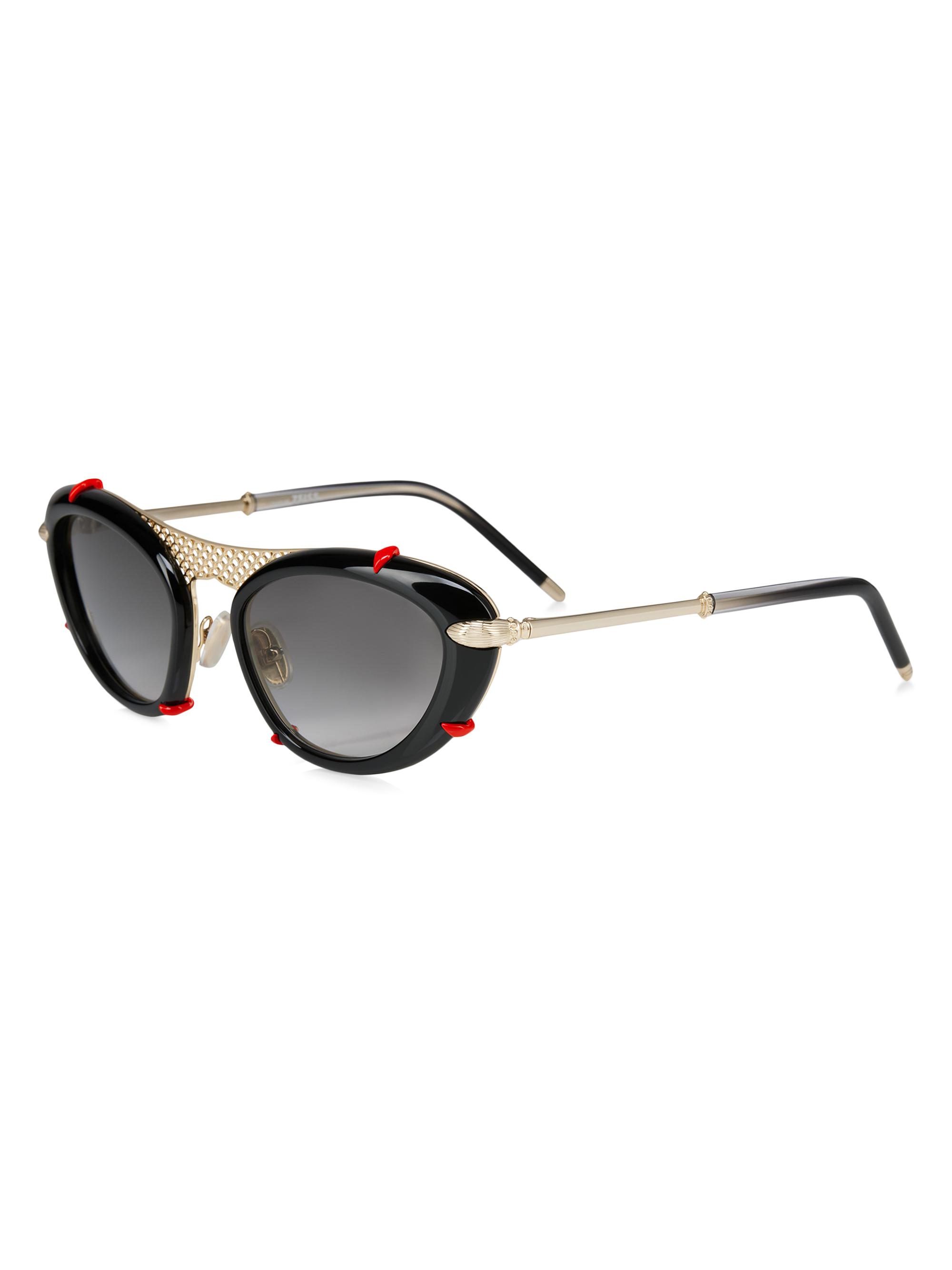 Christian Louboutin Miss Z 54MM Oval Sunglasses | Saks Fifth Avenue