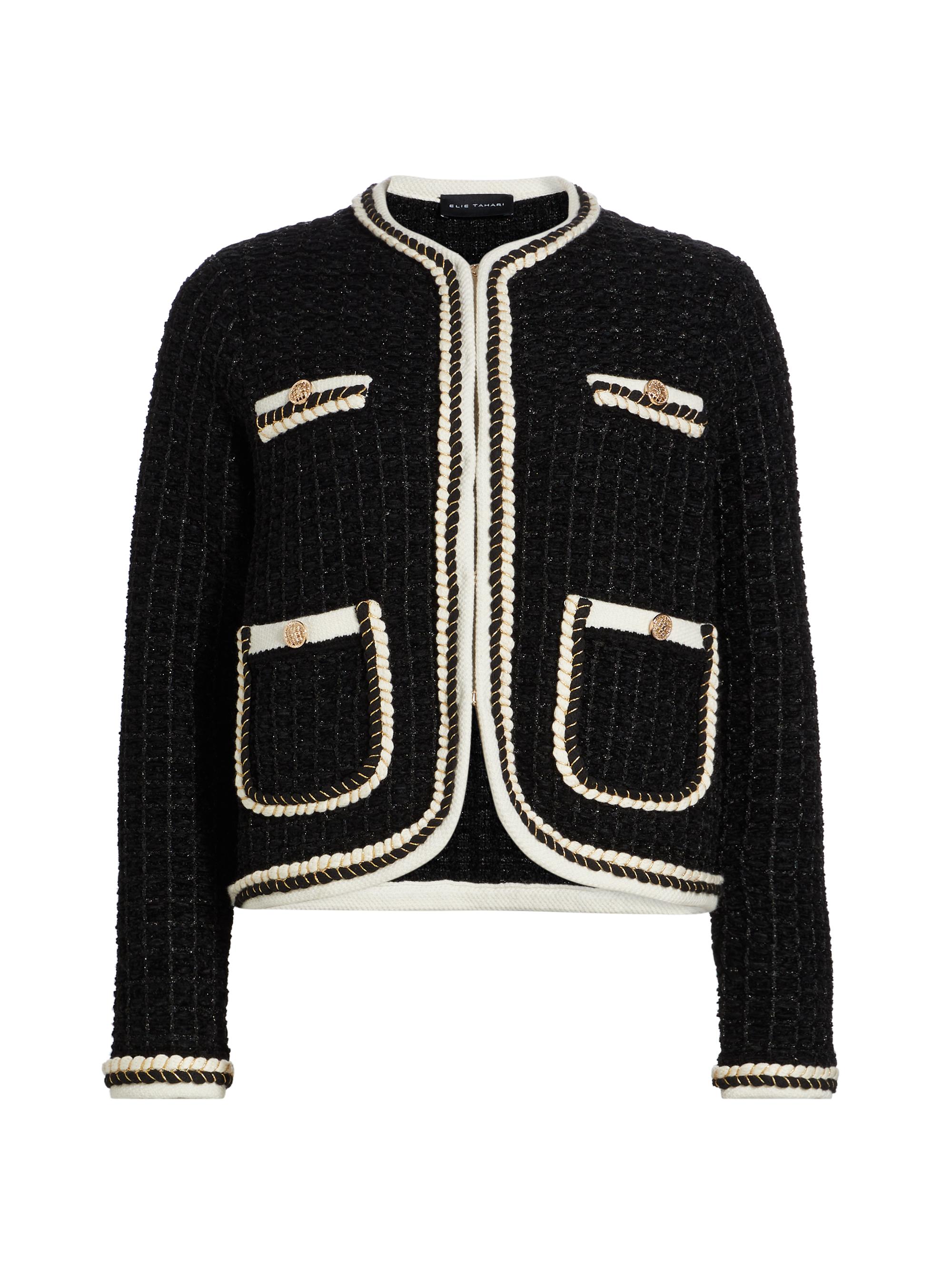 Design History Imitation Pearl-Trim Cardigan | Saks Fifth Avenue