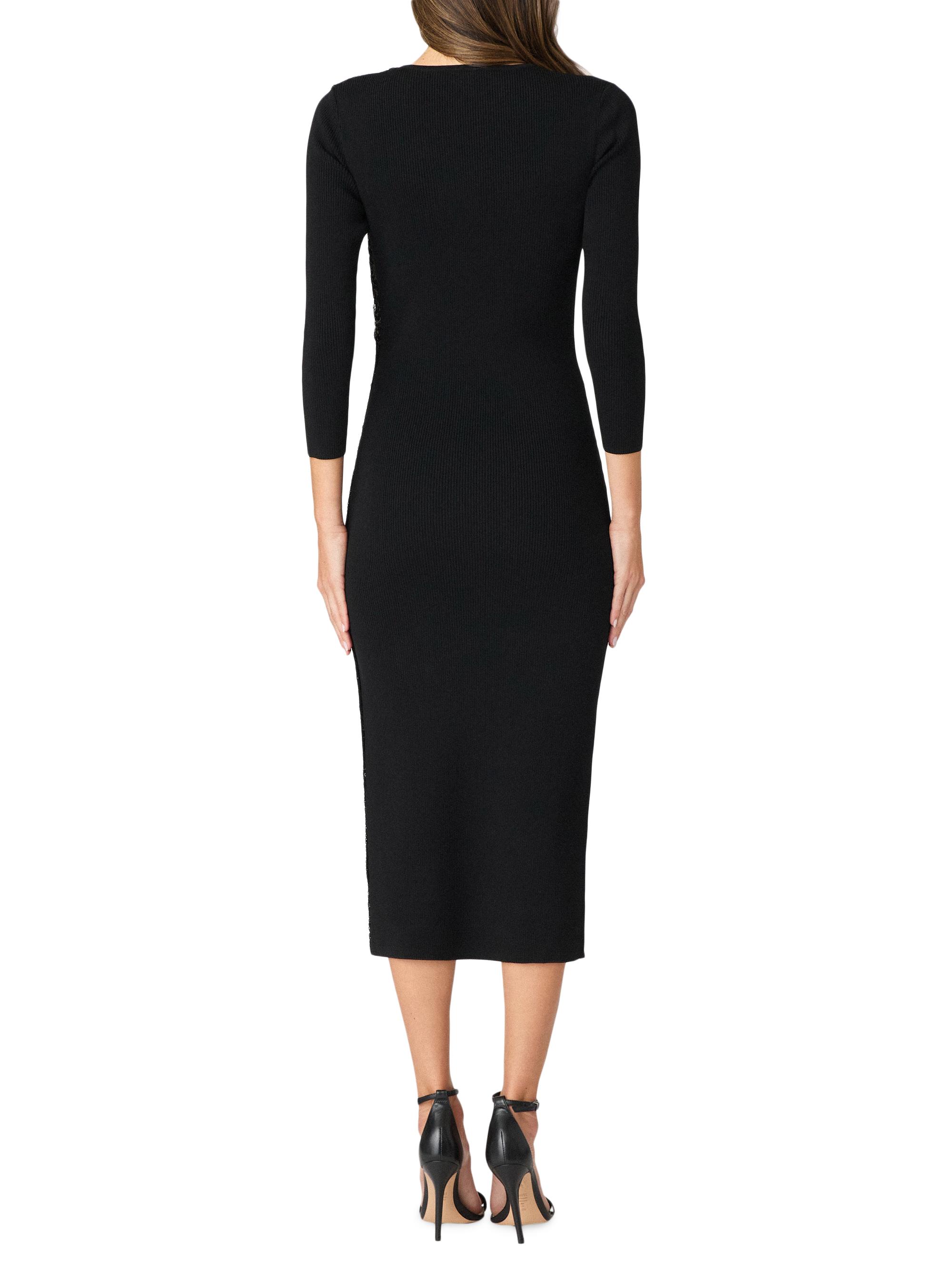 Shoshanna Dela Sequin Ruffle Three-Quarter Sleeve Midi-Dress | Saks Fifth  Avenue