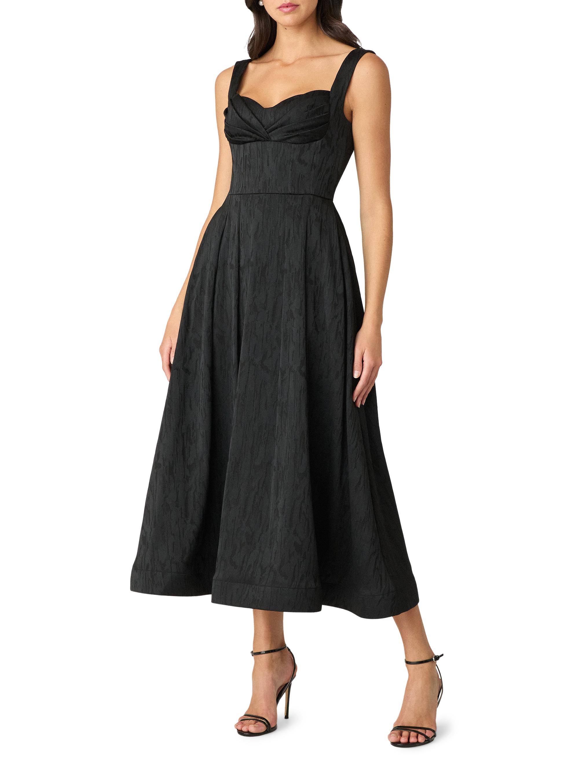 Shoshanna Ophelia Jacquard Sweetheart Midi-Dress | Saks Fifth Avenue
