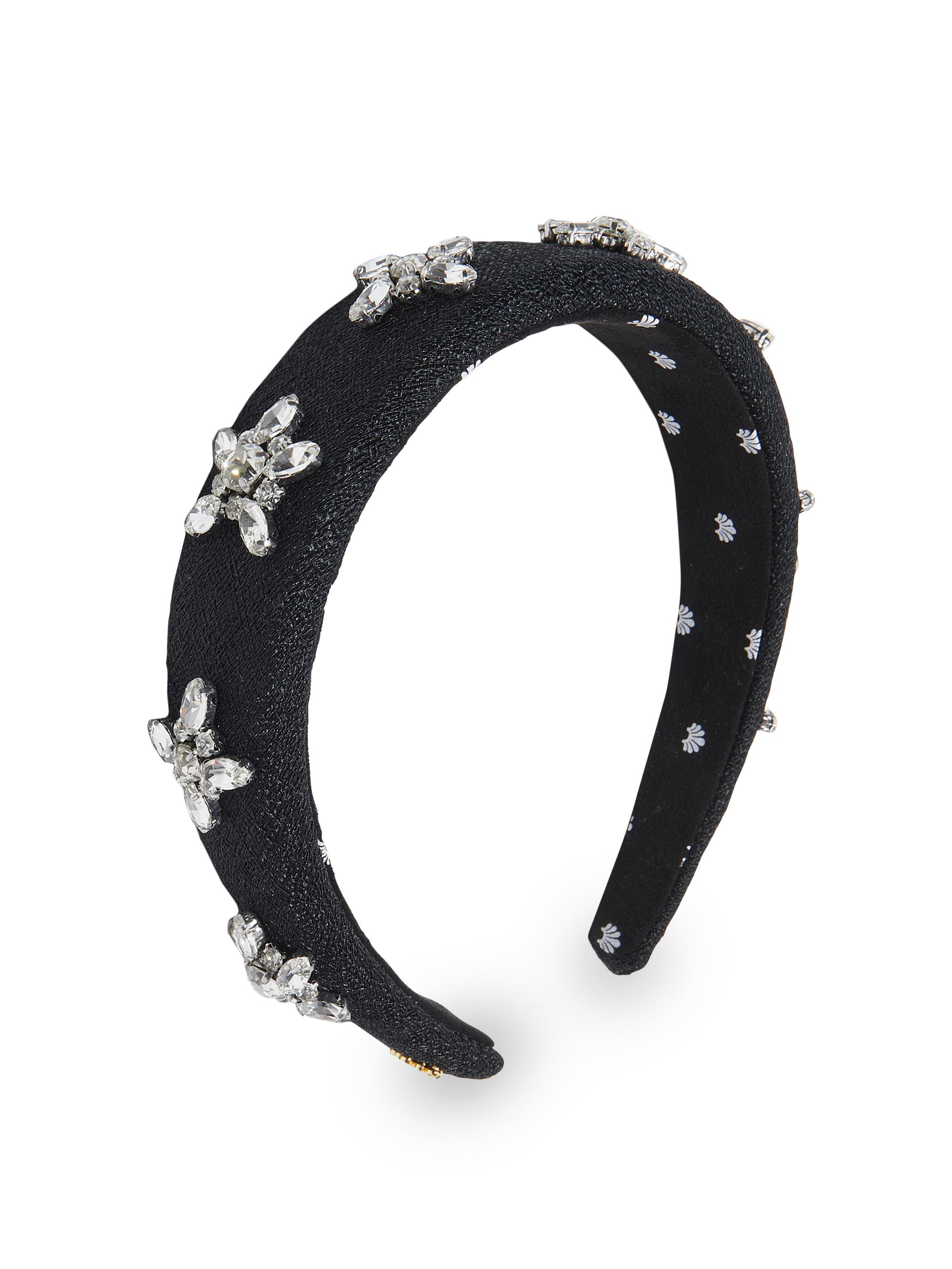 Lele Sadoughi Women's Alice Crystal Star Headband - Jet
