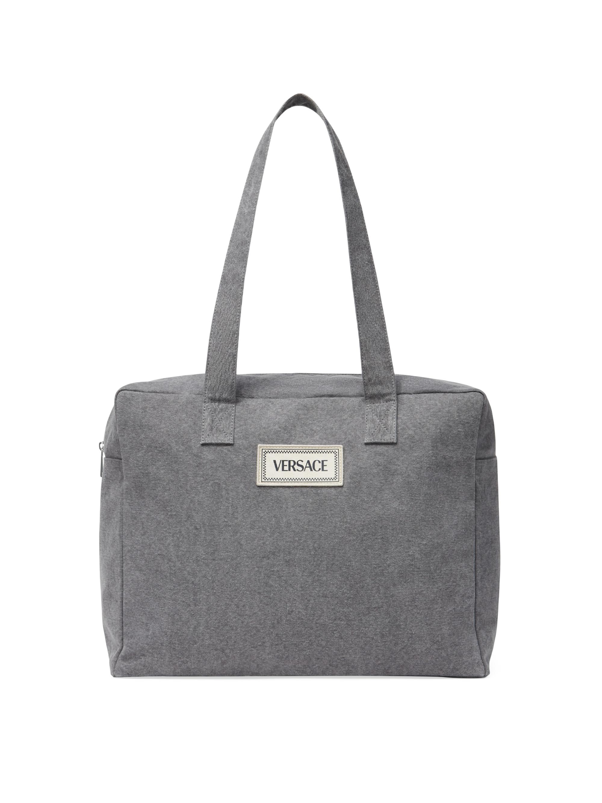 Versace Mommy Canvas Bag - Grey - Women's Bags