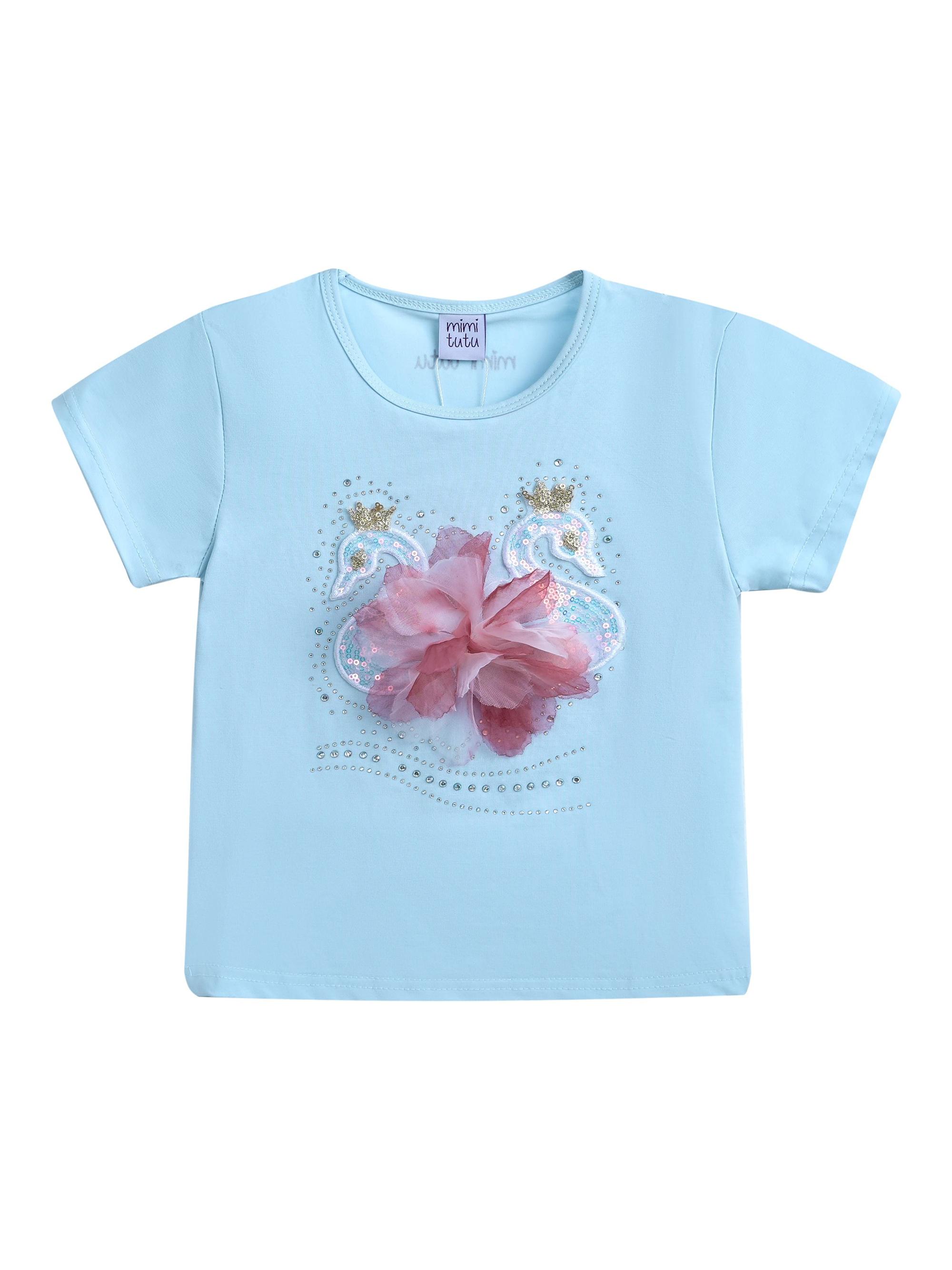 Mimi Tutu Little Girl's & Girl's Ruby Swan Skirt Outfit - Blue White