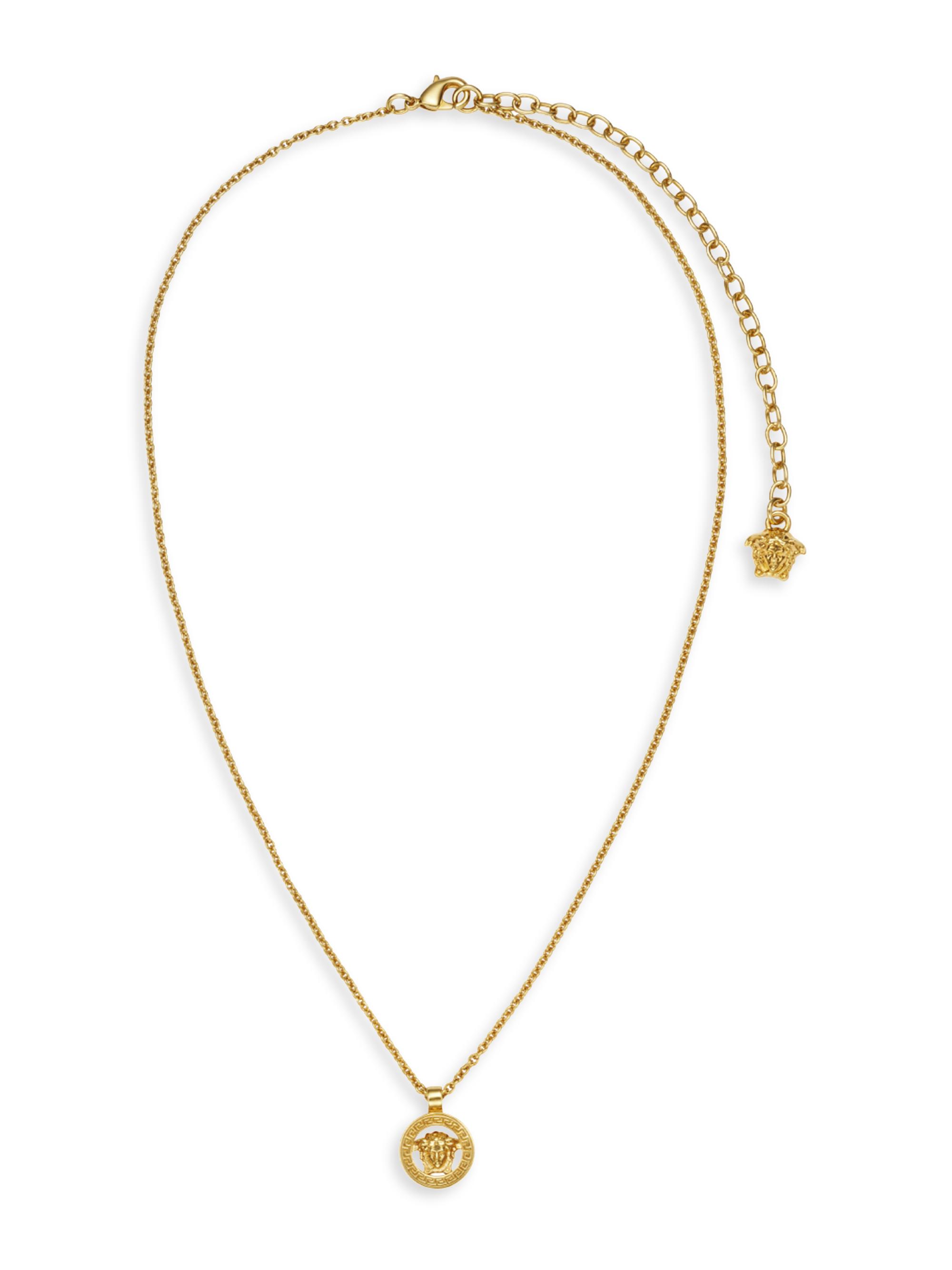 Versace Women's Goldtone Or Silvertone Medusa Pendant Necklace -  Gold