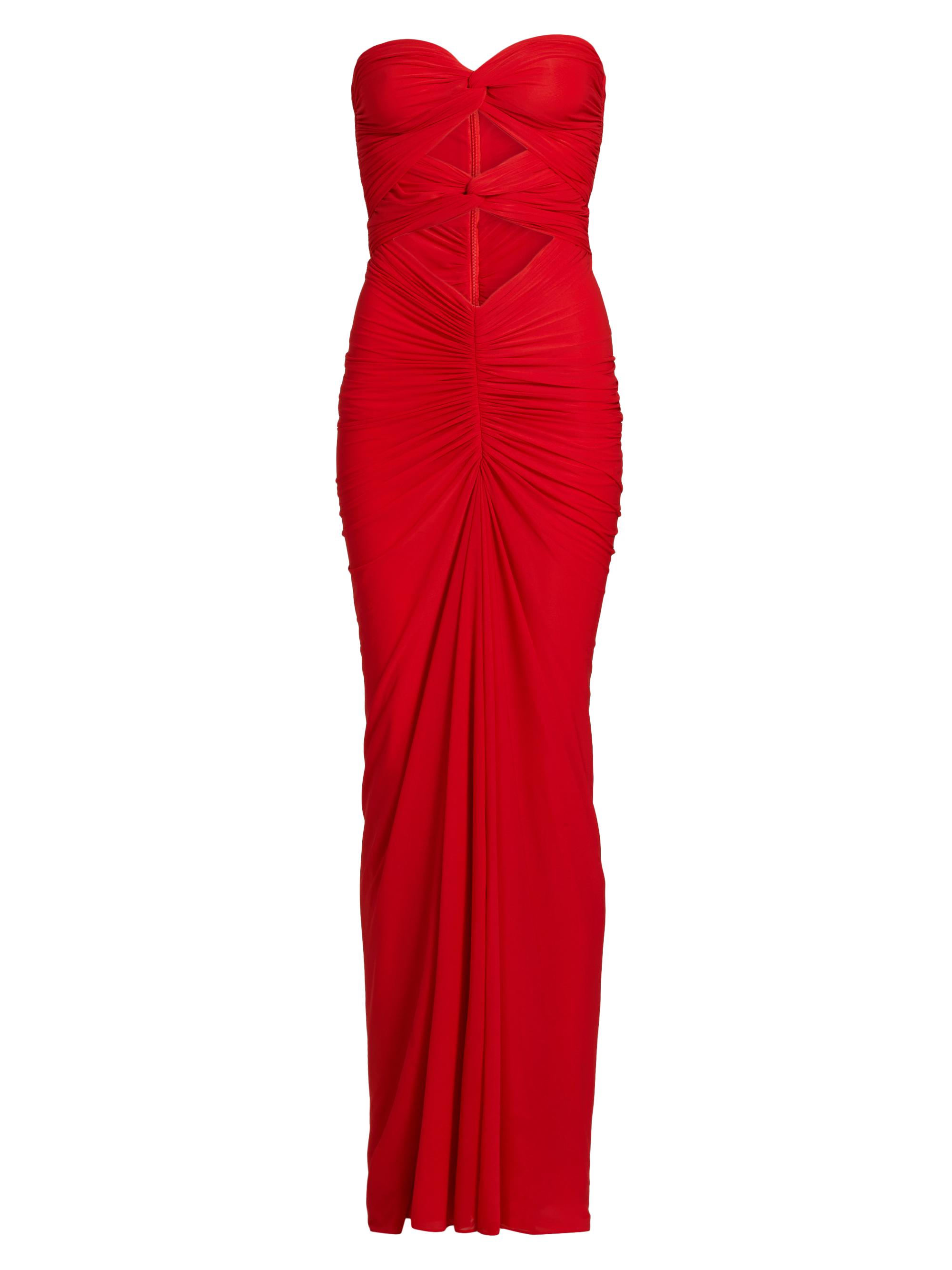 Ronny Kobo Women's Be Cut-Out Jersey Maxi Dress - Flame