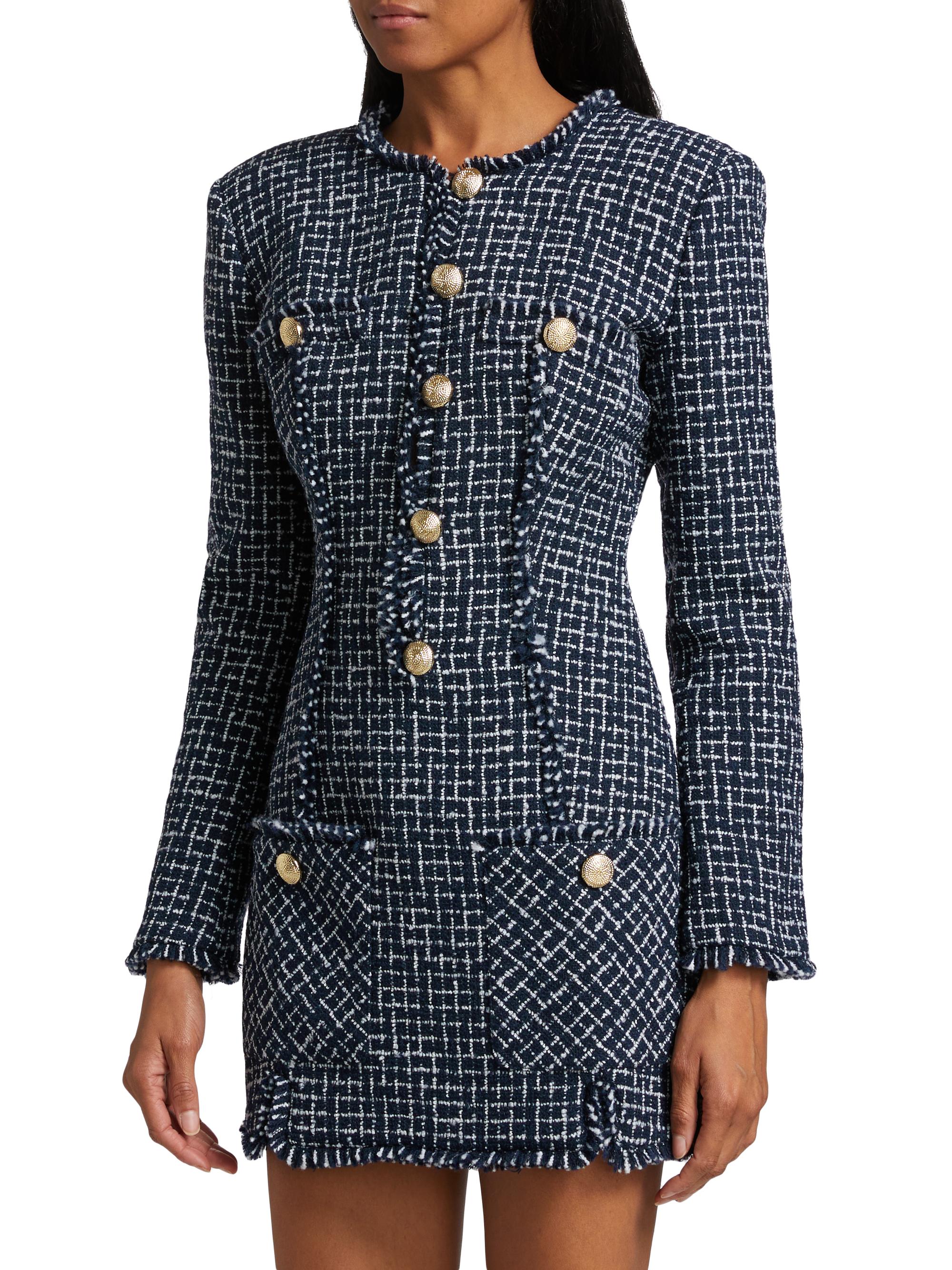 Ronny Kobo Gisele Tweed Minidress Saks Fifth Avenue