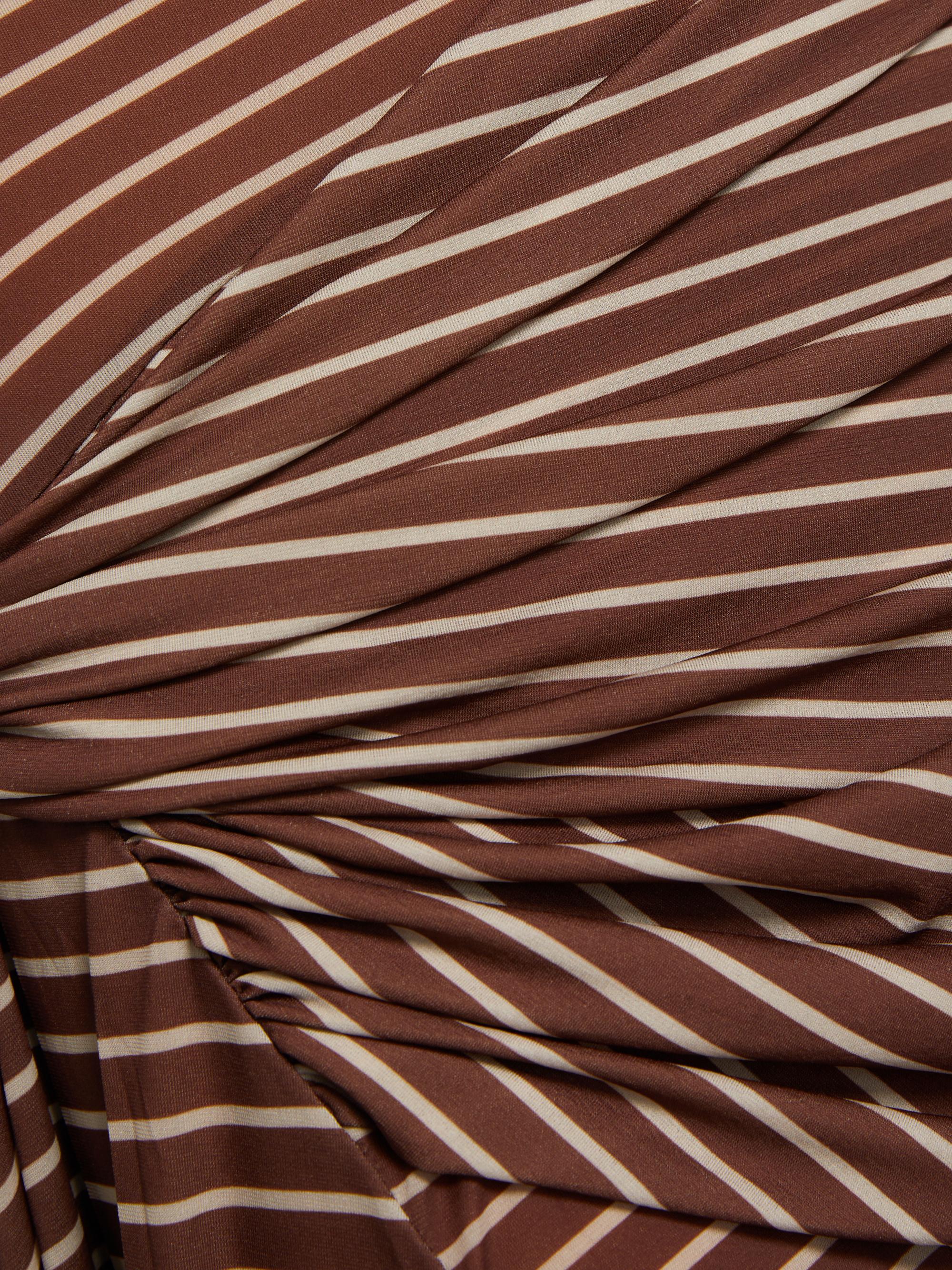 Ronny Kobo Izel Stripe Draped Minidress | Saks Fifth Avenue