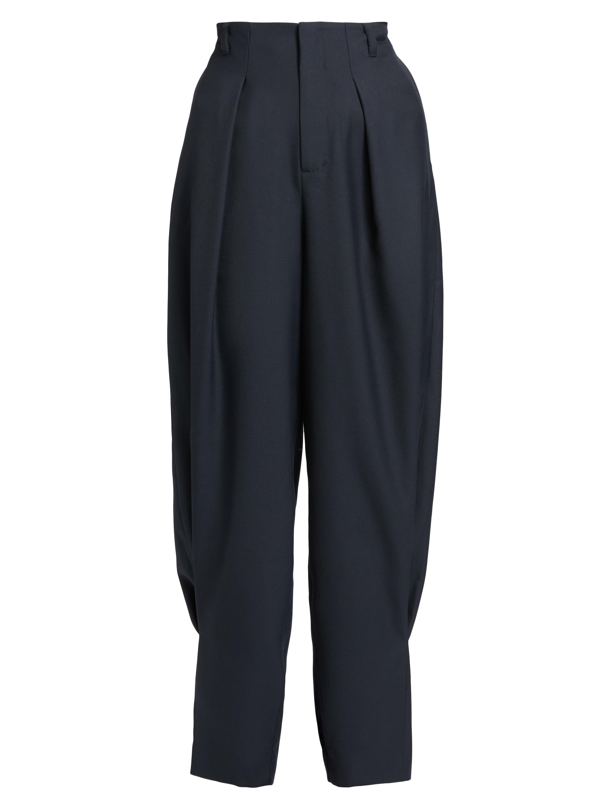 Ronny Kobo Women's Juniper Pleated Barrel-Leg Pants - Navy