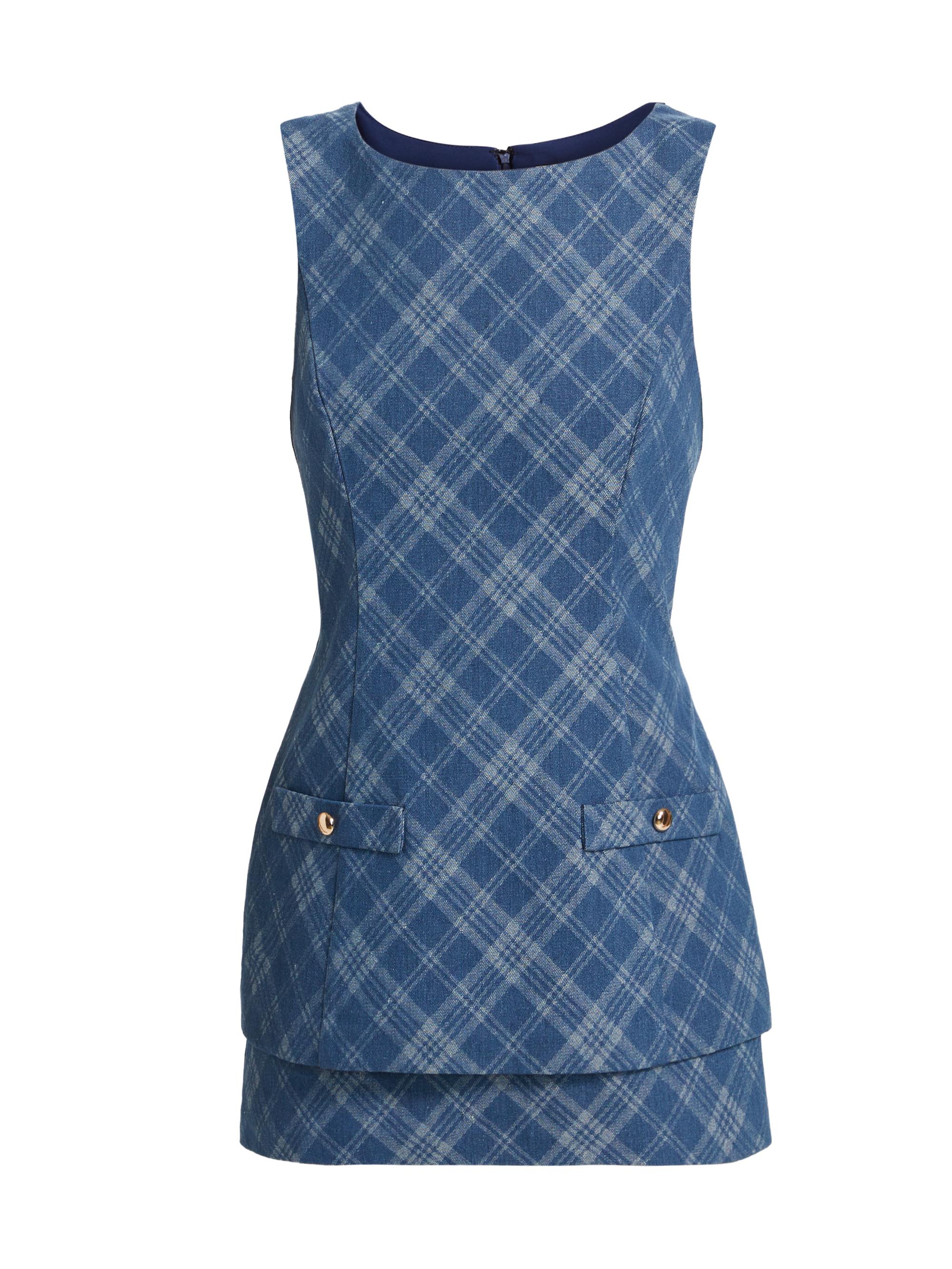 Amanda Uprichard Maven Plaid Skort Romper Saks Fifth Avenue - Main Image