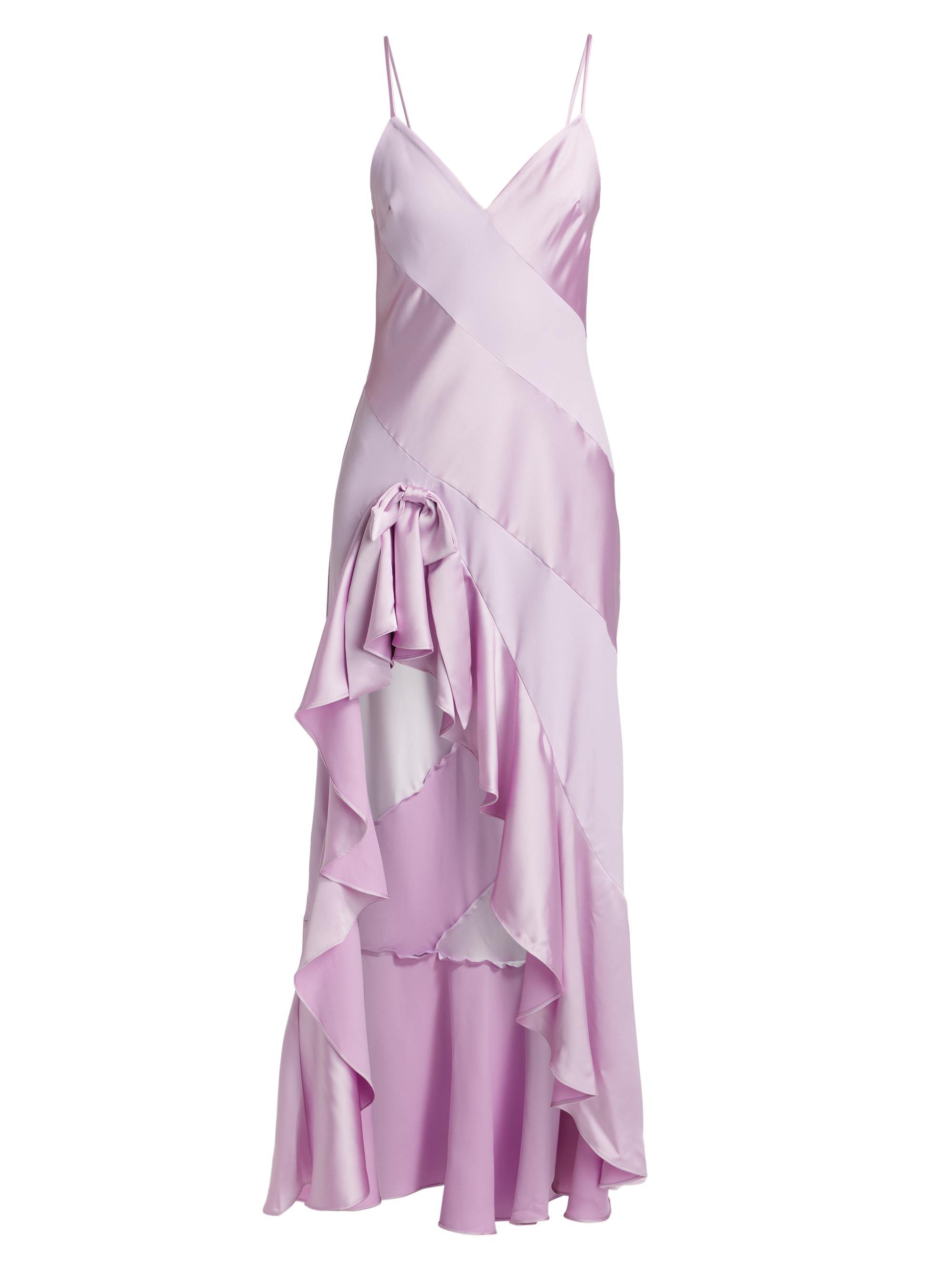 LoveShackFancy Women's Camps Bay Charmeuse Mallee Dress - Lavender