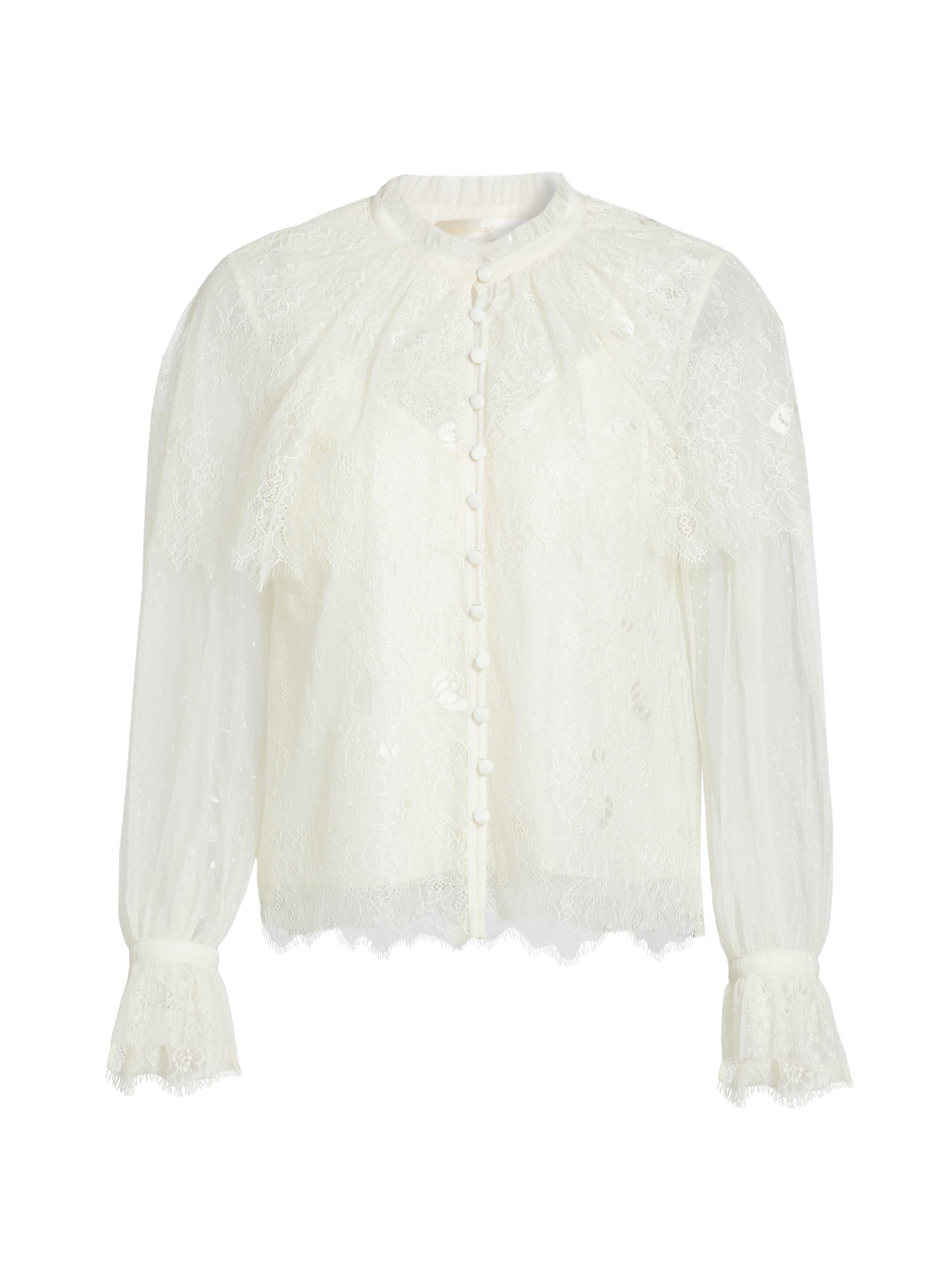 LoveShackFancy Women's Duquette Lace Blouse -