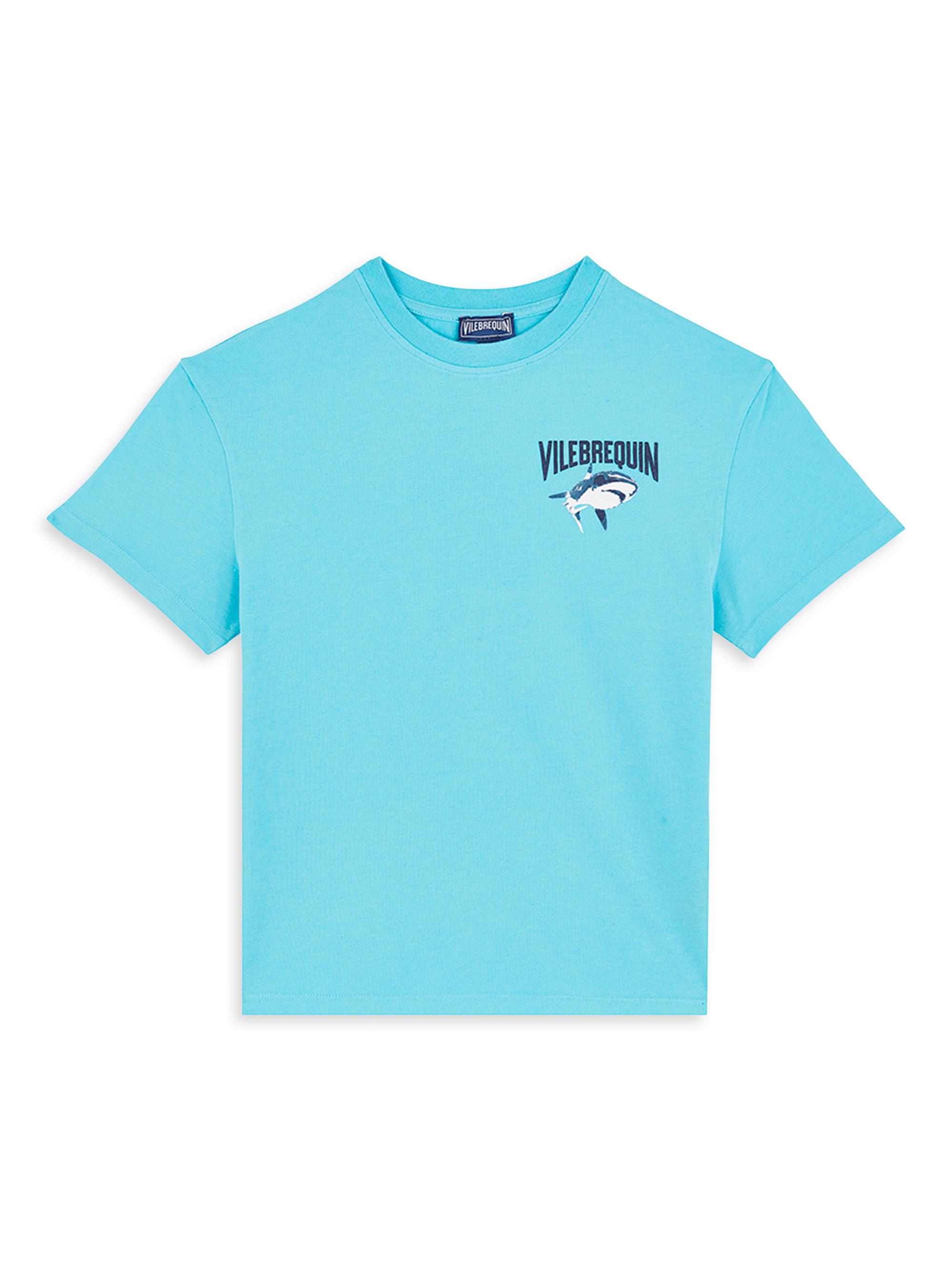 Vilebrequin Little Boy's & Boy's Shark Logo T-Shirt - Light Blue