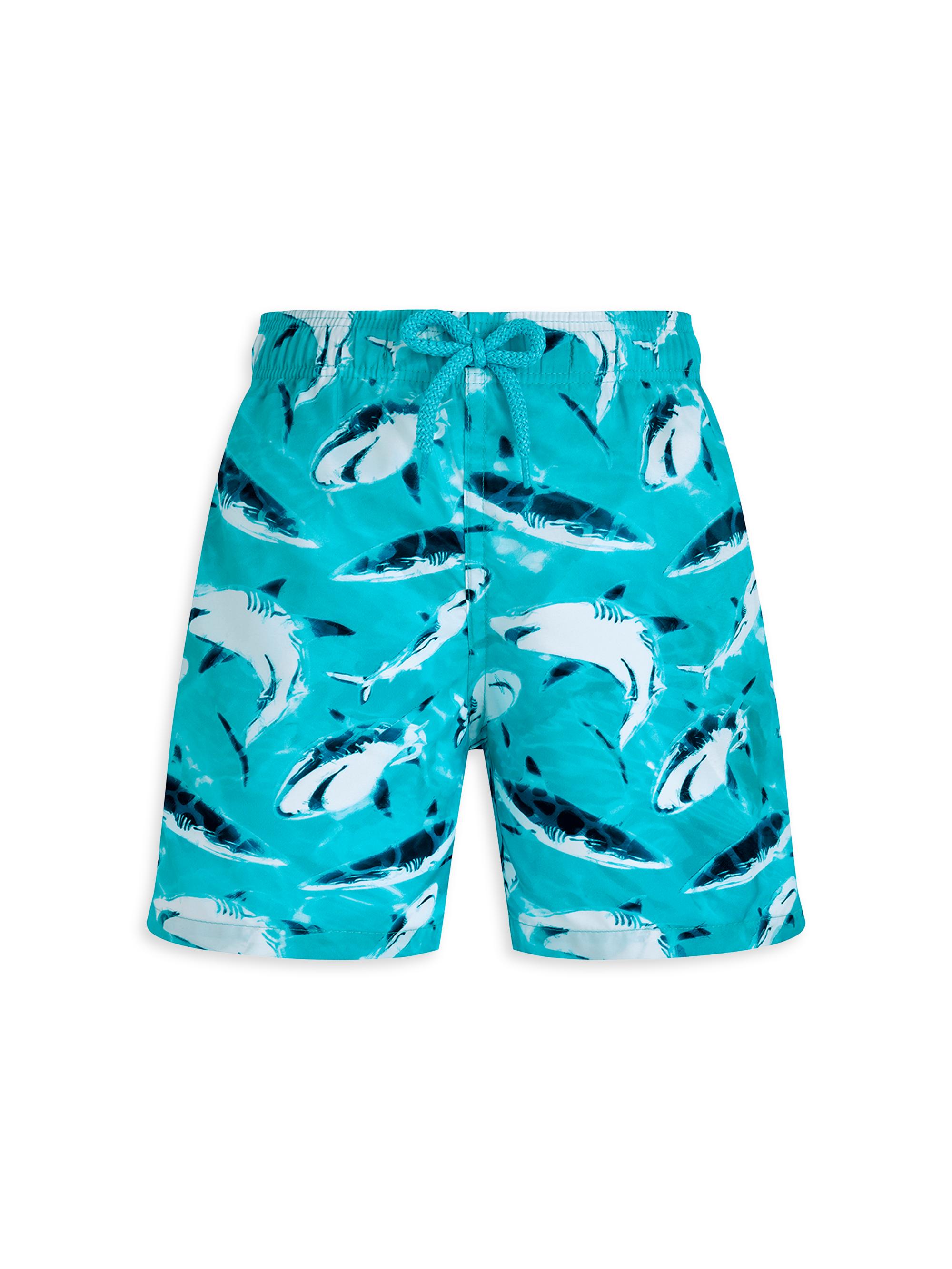 Vilebrequin Little Boy's & Boy's Requins Swim Shorts - Lagoon