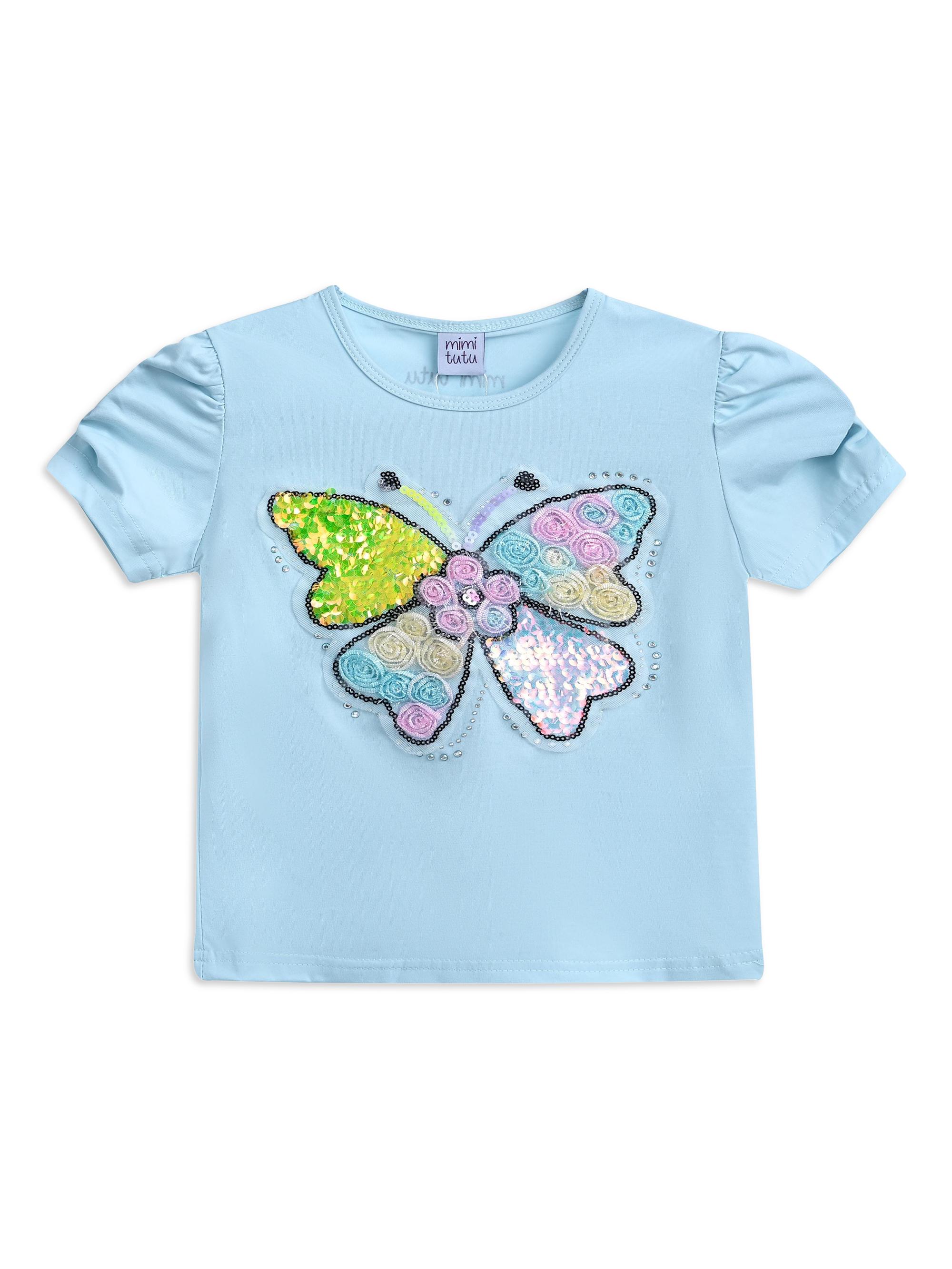 Mimi Tutu Baby Girl's, Little Girl's & Girl's Butterfly T-Shirt - Blue