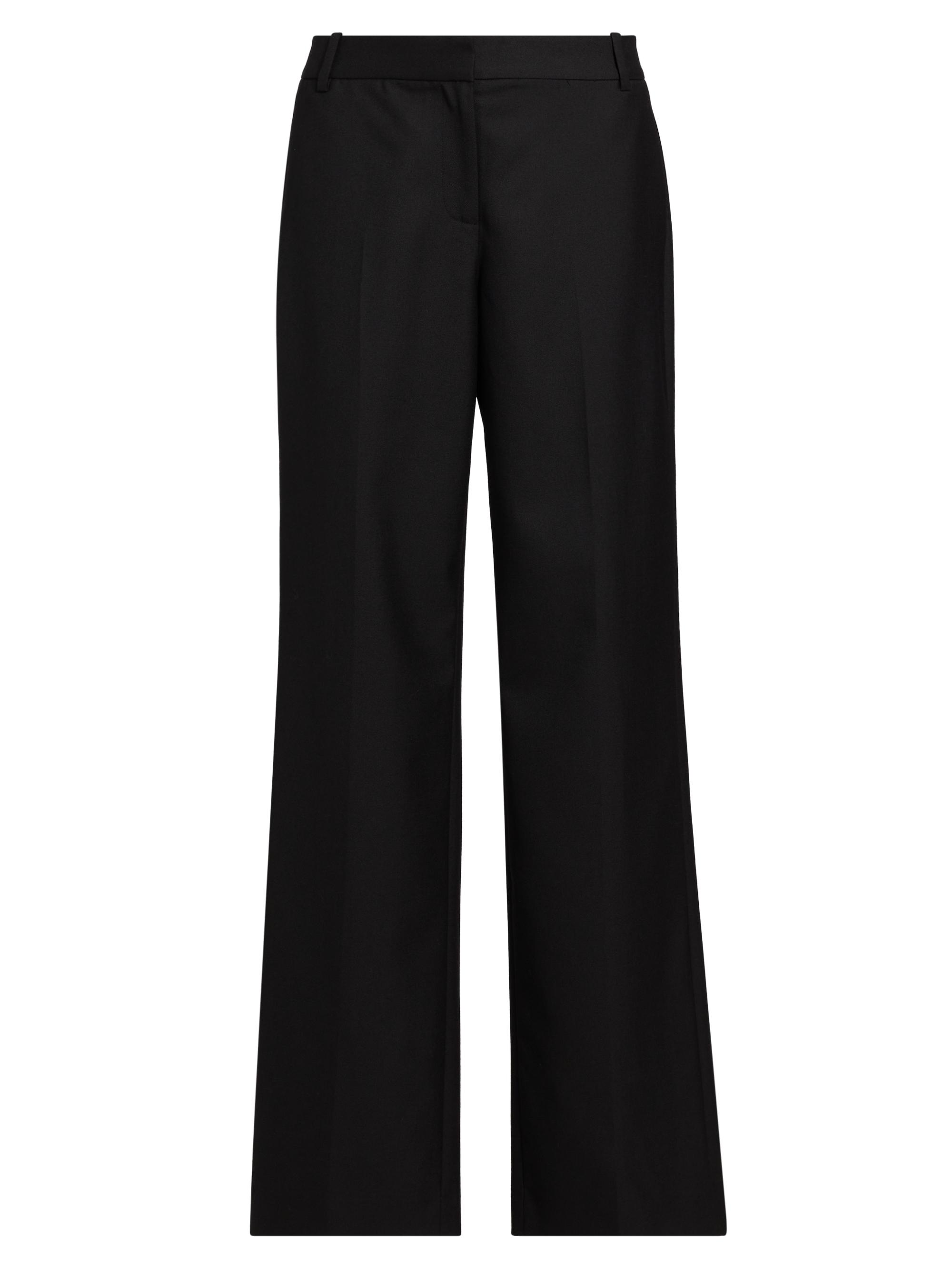 Kobi Halperin Women's Misty Wool-Blend High-Rise Straight-Leg Pants - Black