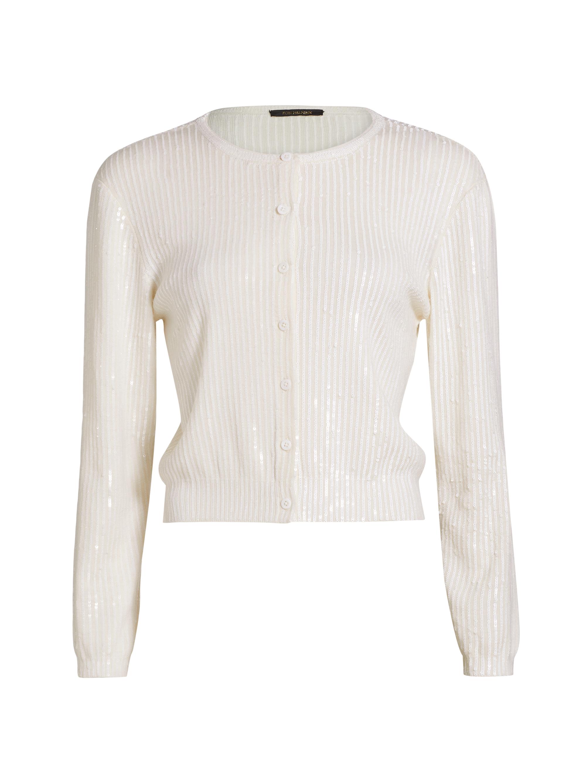 Kobi Halperin Women's Aspen Sequined Wool Cardigan -