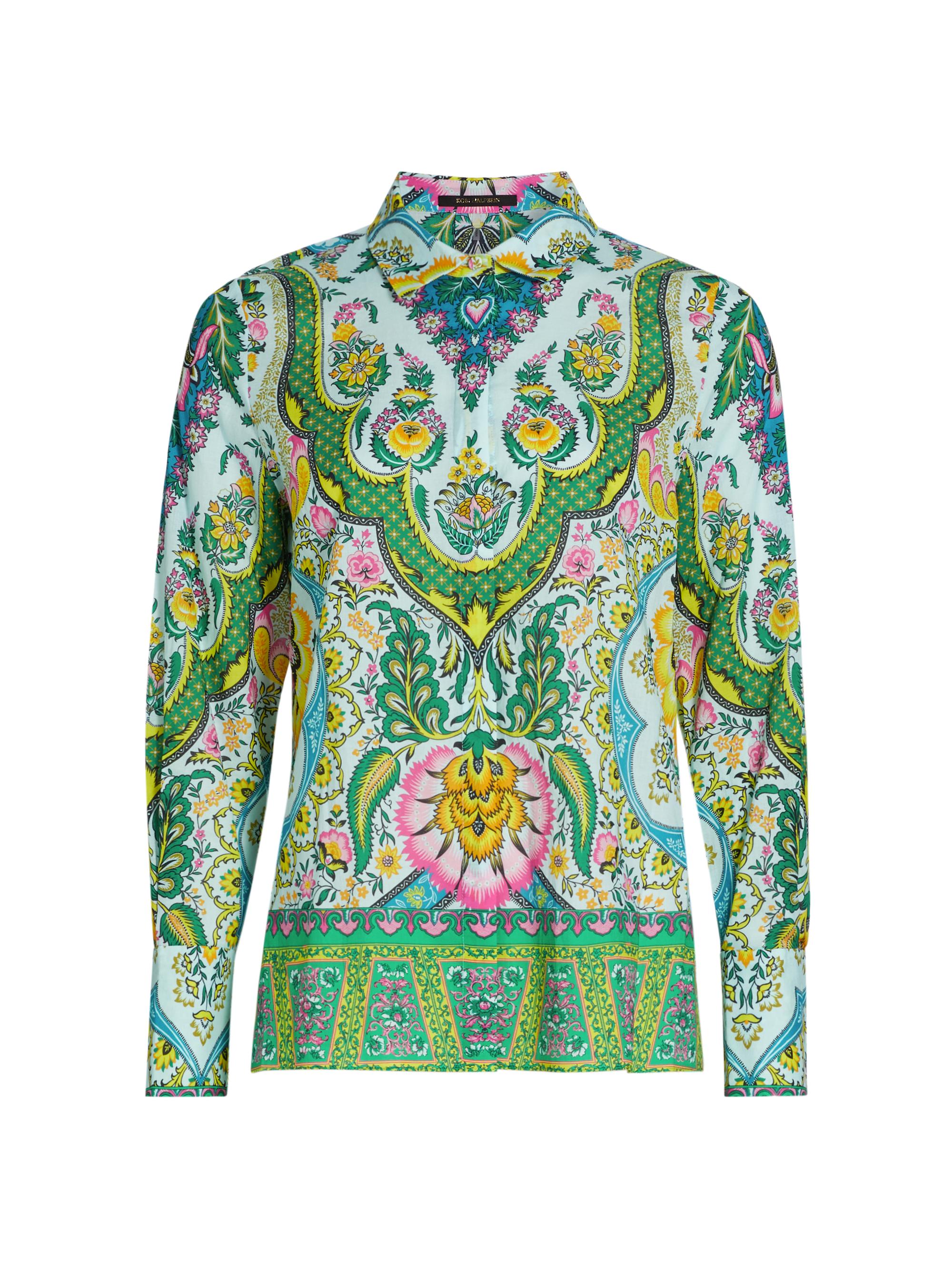 Kobi Halperin Women's Claire Printed Button-Up Blouse - Black Multi