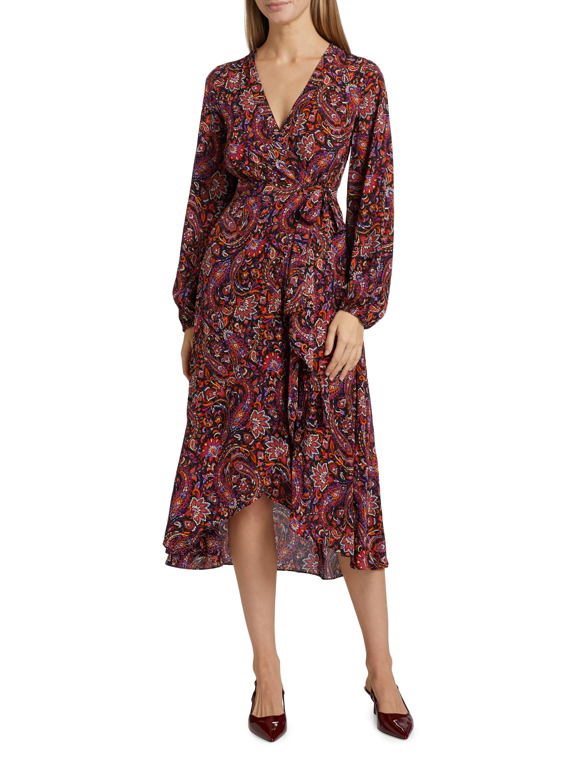 Kobi Halperin Dorothy Paisley Wrap Dress | Saks Fifth Avenue