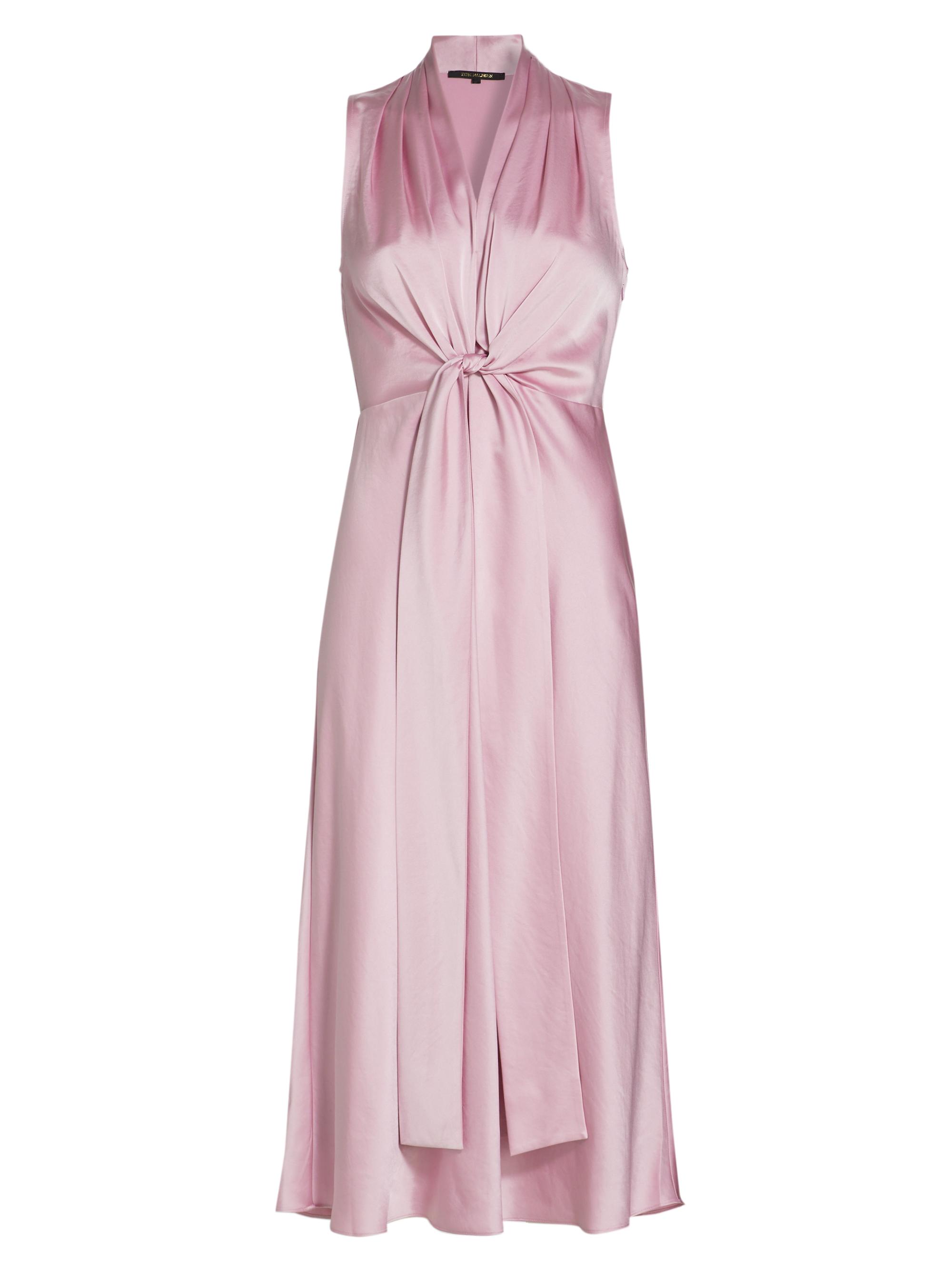 Kobi Halperin Women's Jane Gathered Sateen Midi-Dress - Blush