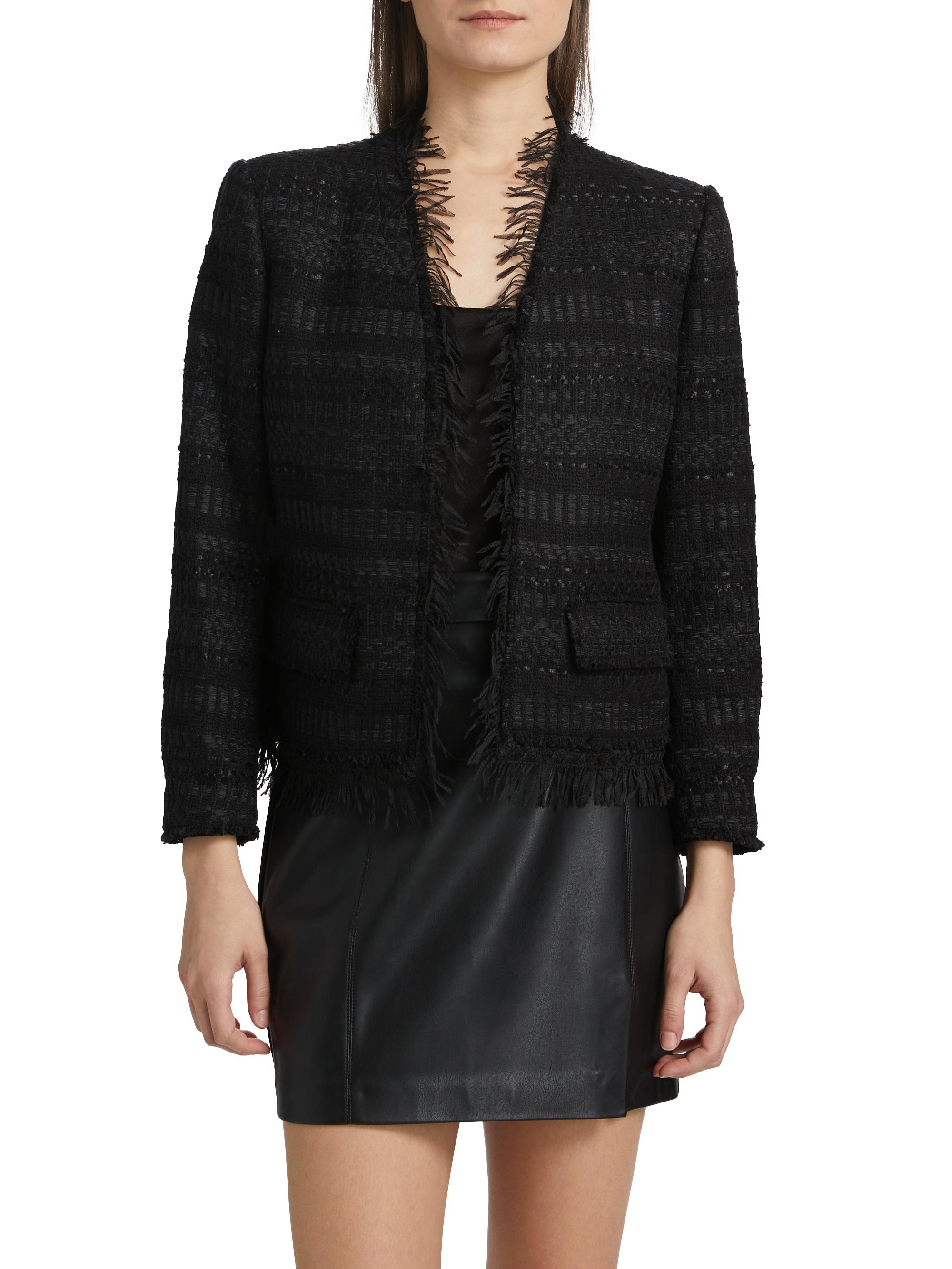 Kobi Halperin Harper Fringed Tweed Jacket | Saks Fifth Avenue