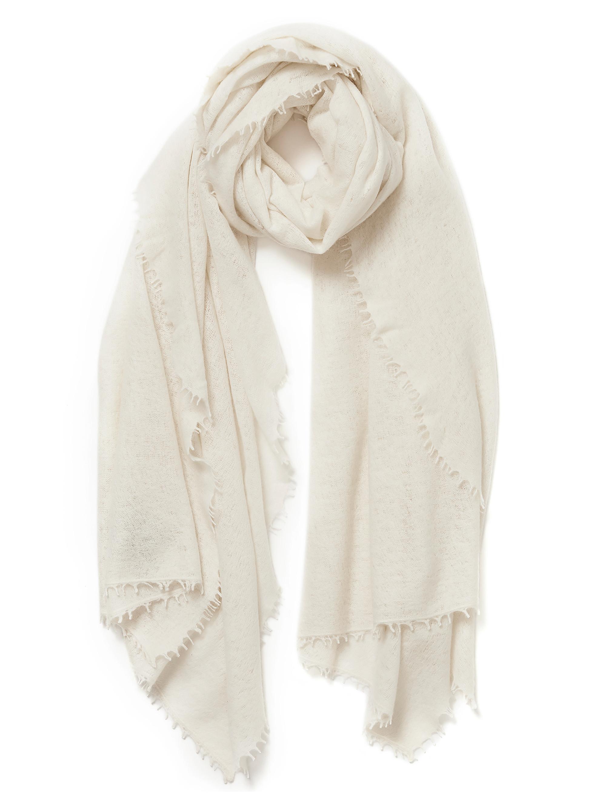 Jane Carr Women's The Luxe Cashmere Scarf - White