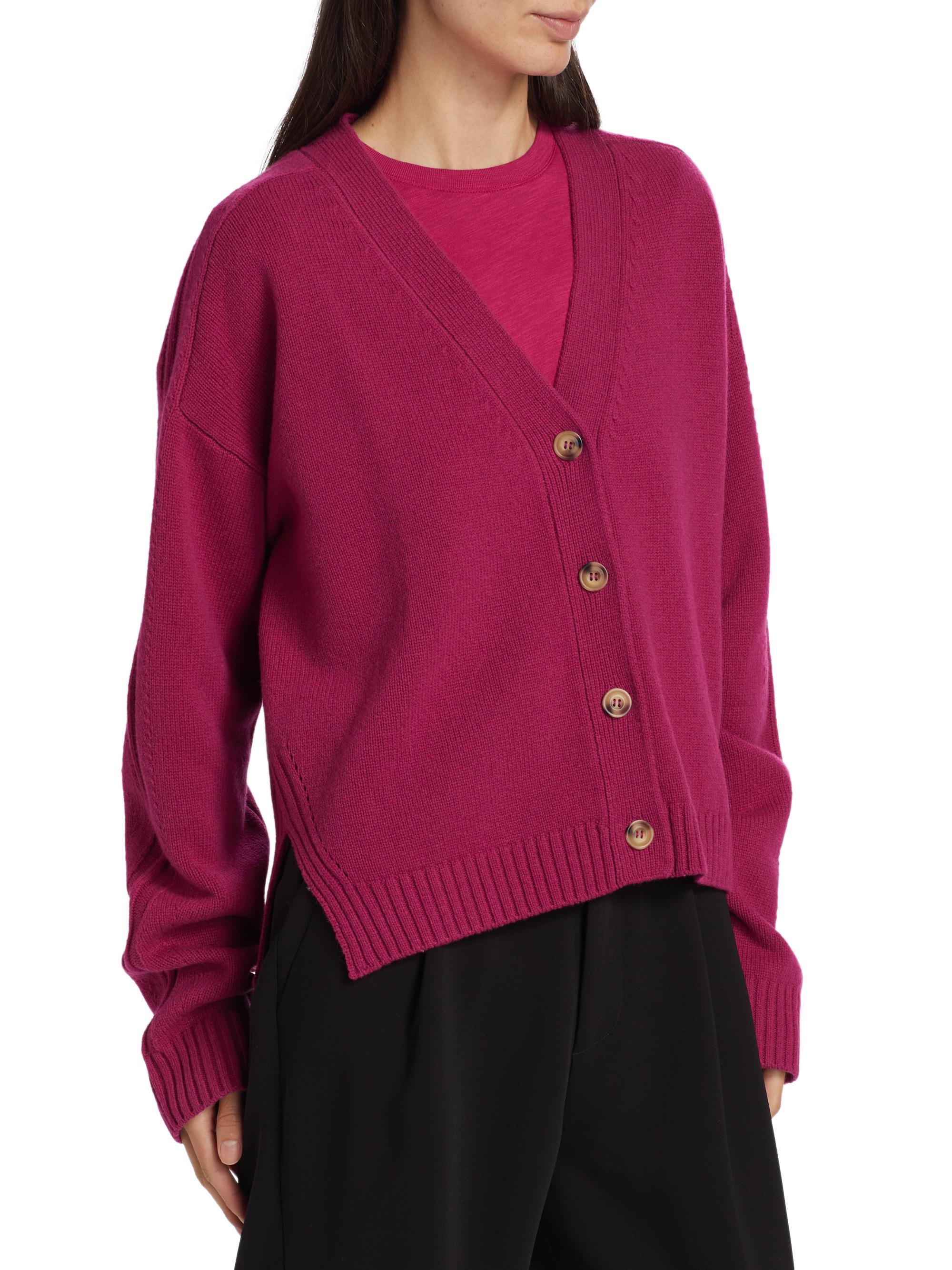 ATM Anthony Thomas Melillo Merino Wool V-Neck Cardigan | Saks