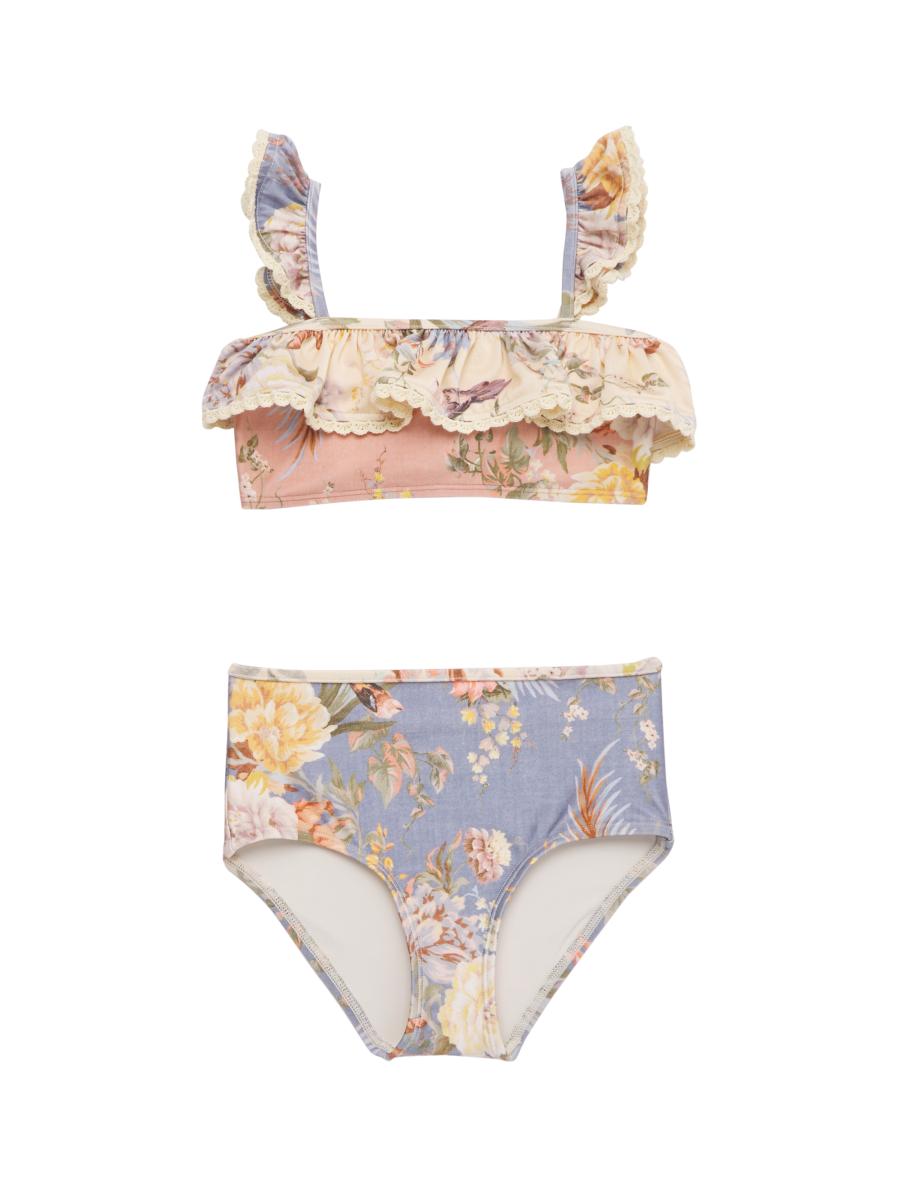 VIP【関税送料無料】希少 ZIMMERMANN TALLOW PRINTED BIKINI SET Zimmermann Tallow Floral Ruffle Bikini