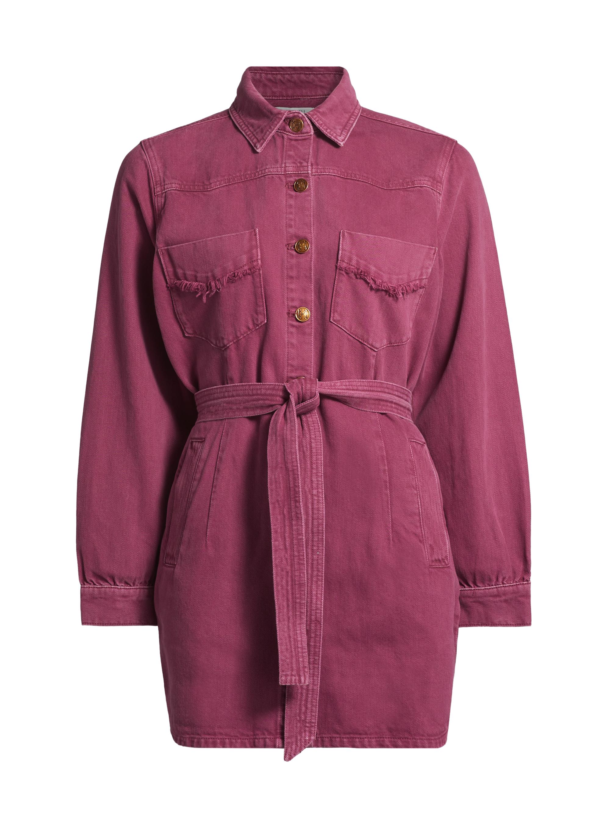 Kivari Women's Gaia Tie-Waist Minidress - Burgundy