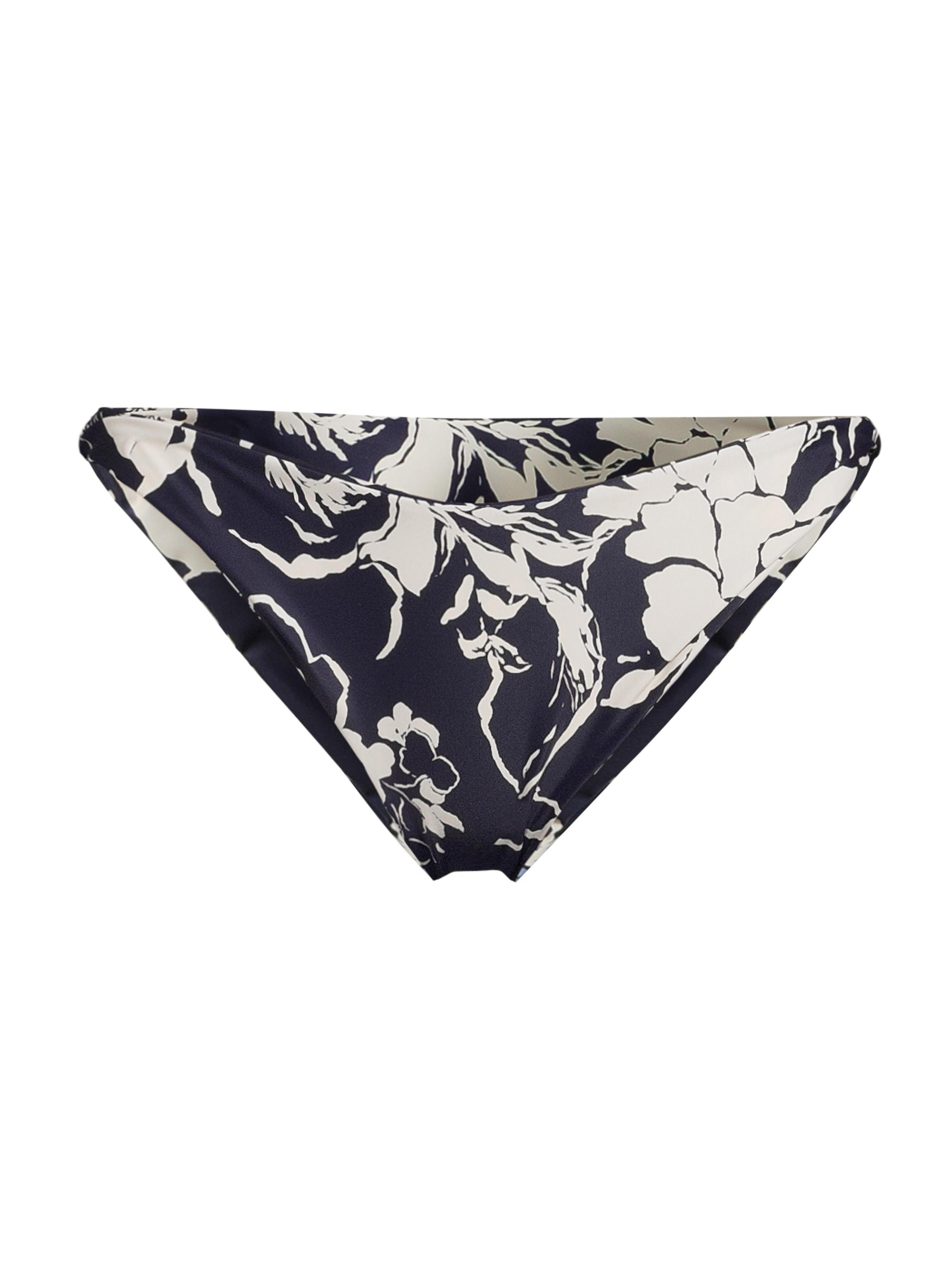 Tanya Taylor Women's Paloma Floral Bikini Bottom - Maritime Blue Cream Multi