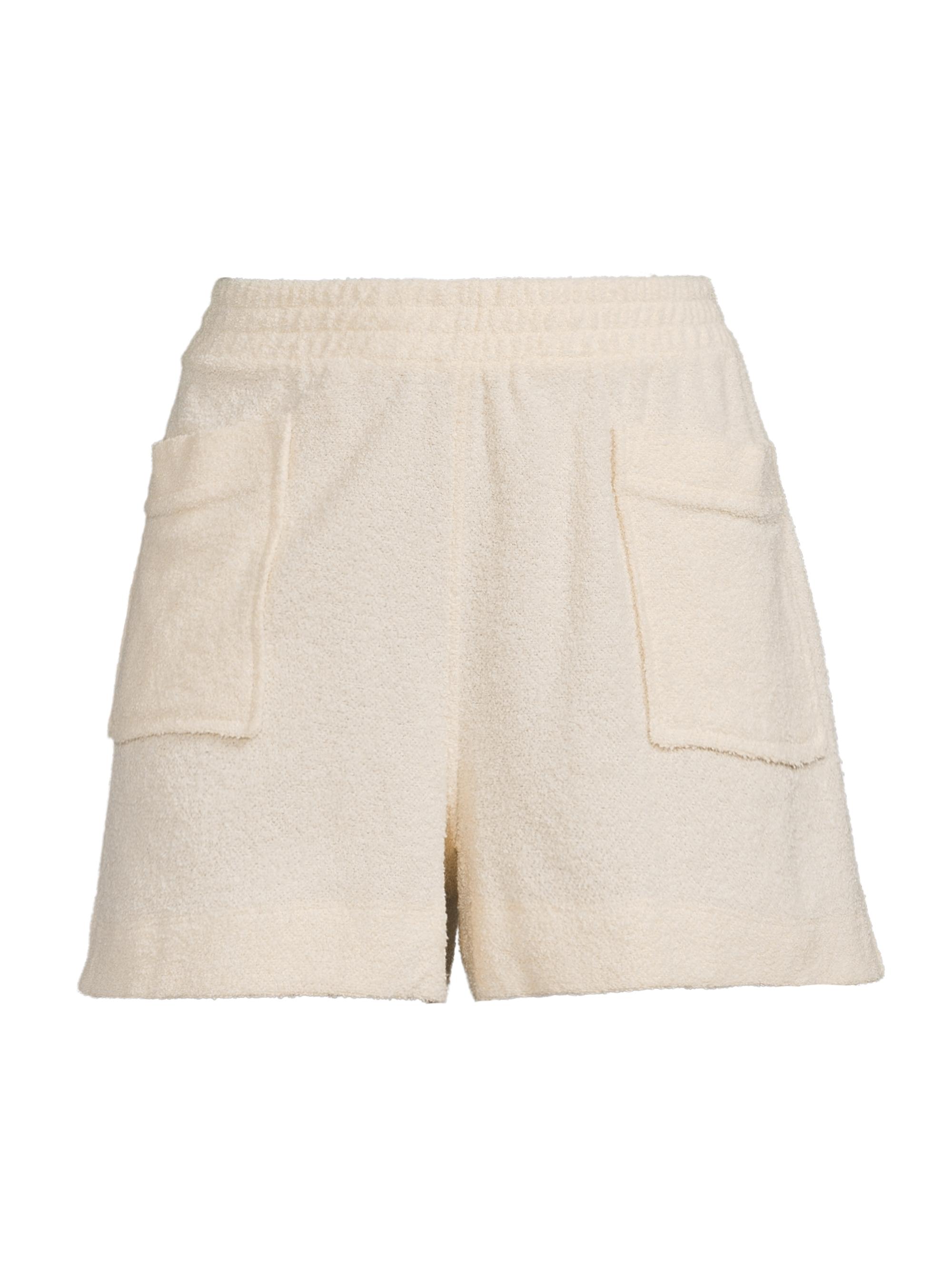 Tanya Taylor Women's Mare Cotton-Blend Bouclé Shorts - Cream